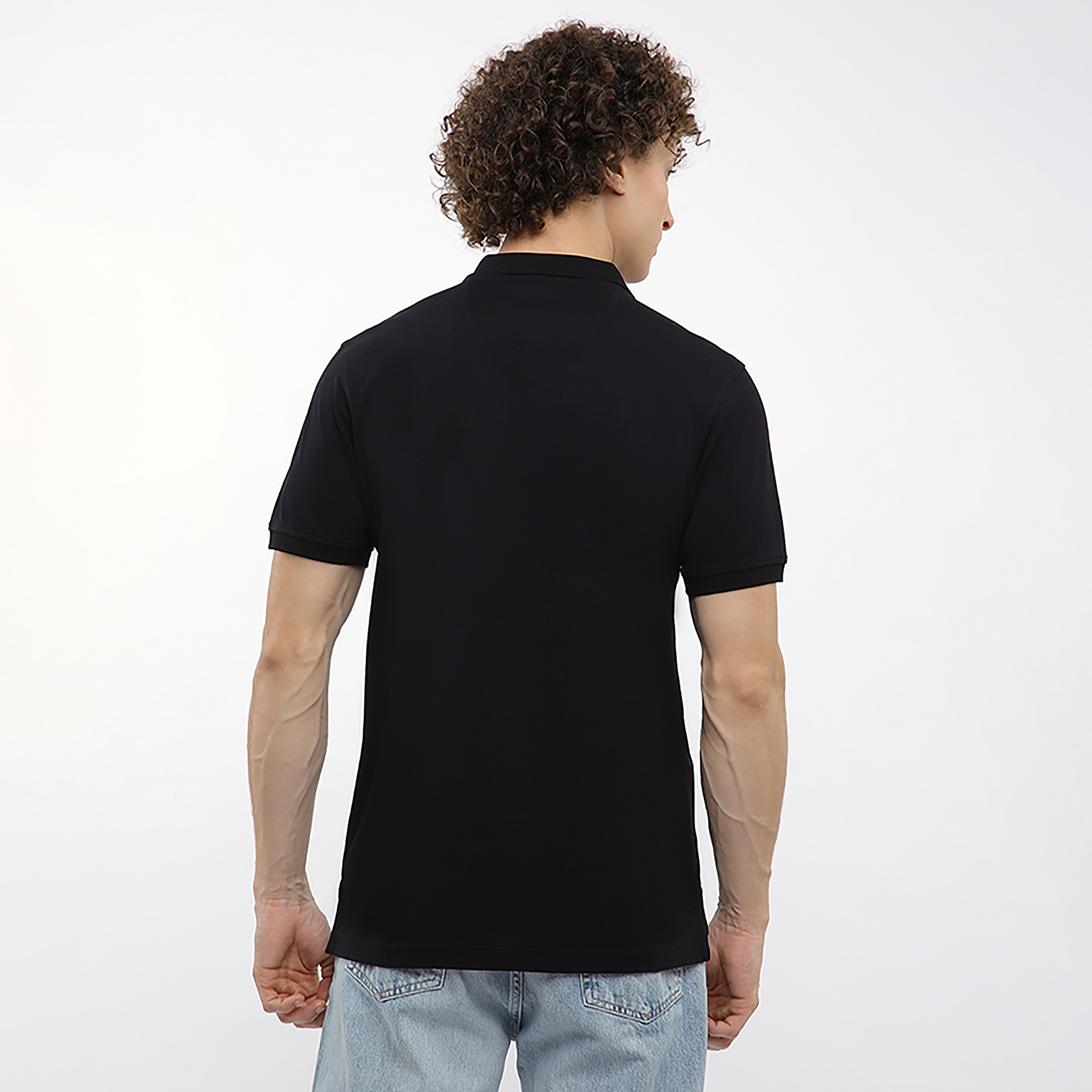 تيشيرت بولو رجالي بأكمام قصيرة وياقة وشعار بارز من بيفرلي هيلز بولو كلوب-men-clothing-tshirtsandpolos-polos-image-4