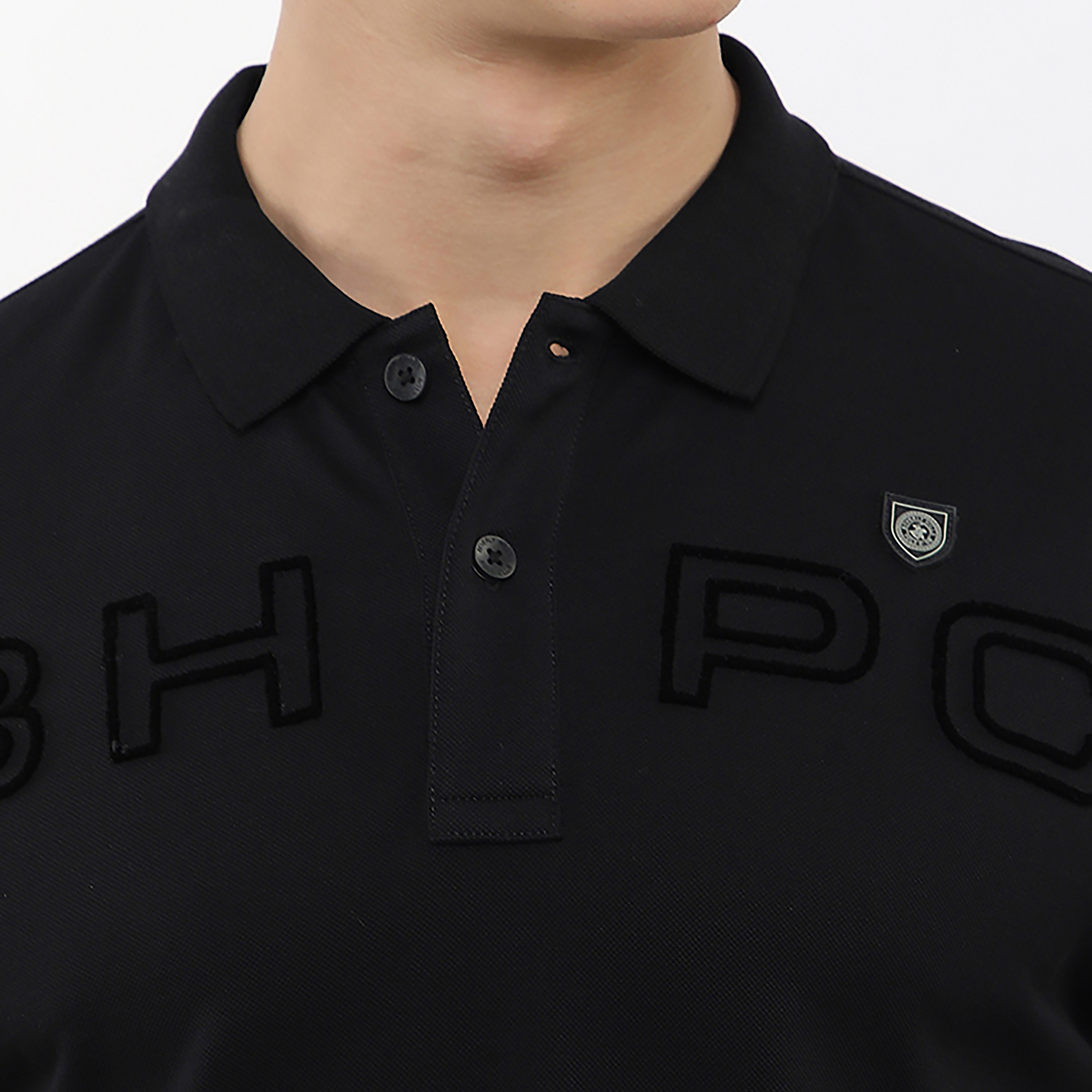 Beverly Hills Polo Club Embossed Logo Collared Short Sleeves Men's Polo T-Shirt-men-clothing-tshirtsandpolos-polos-image-5