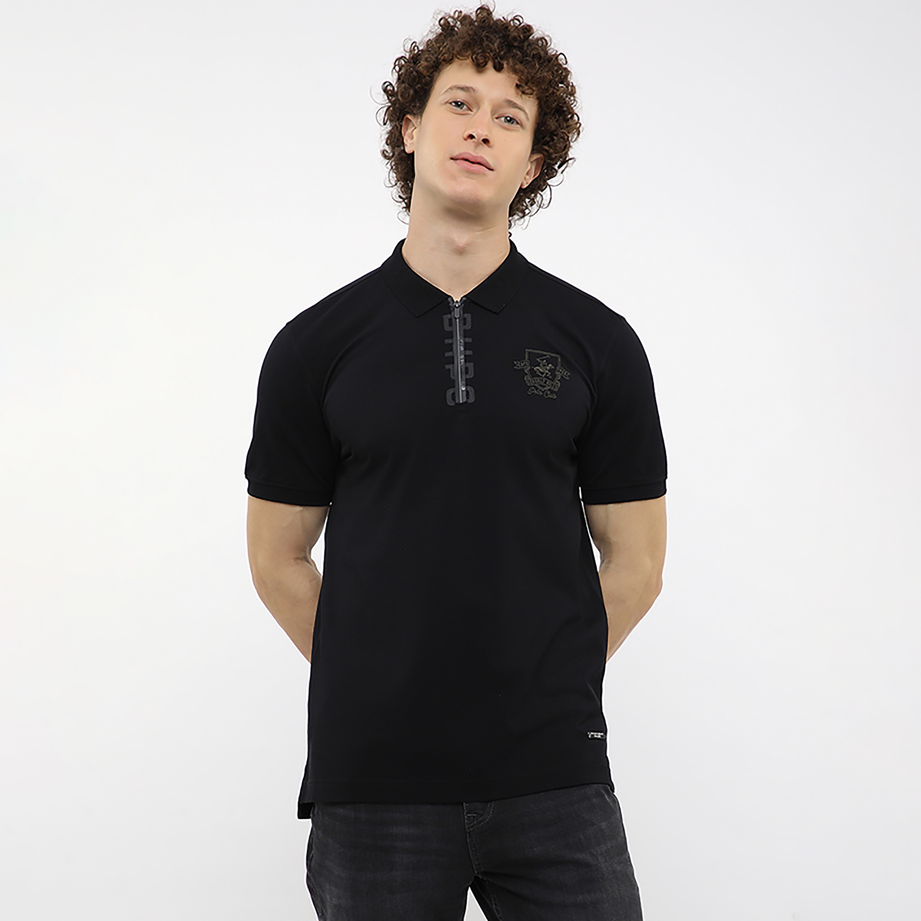 تي شيرت بولو رجالي سادة بأكمام قصيرة وياقة من بيفرلي هيلز بولو كلوب-men-clothing-tshirtsandpolos-polos-image-6