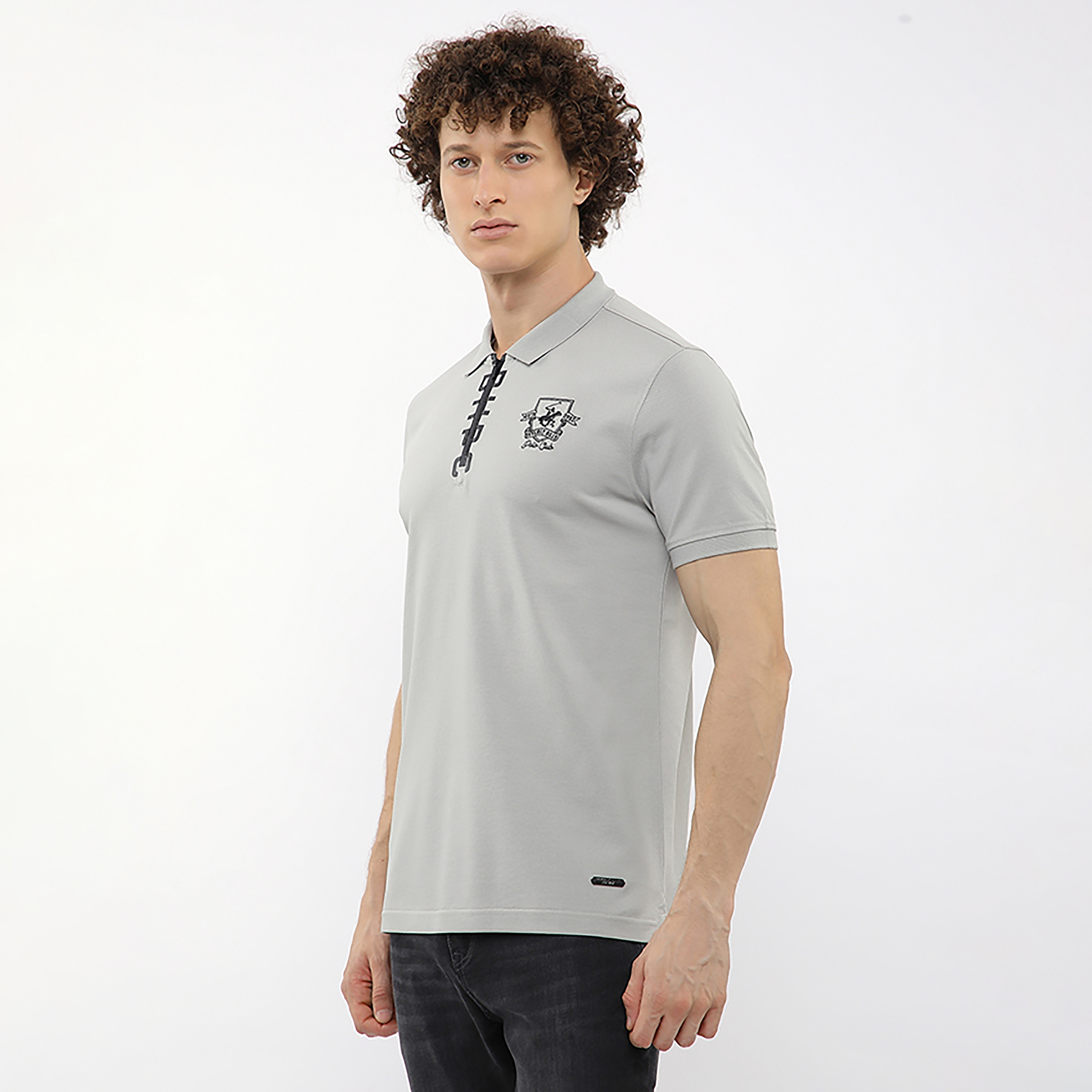 Beverly Hills Polo Club Plain Collared Short Sleeves Men's Polo T-Shirt-men-clothing-tshirtsandpolos-polos-image-2