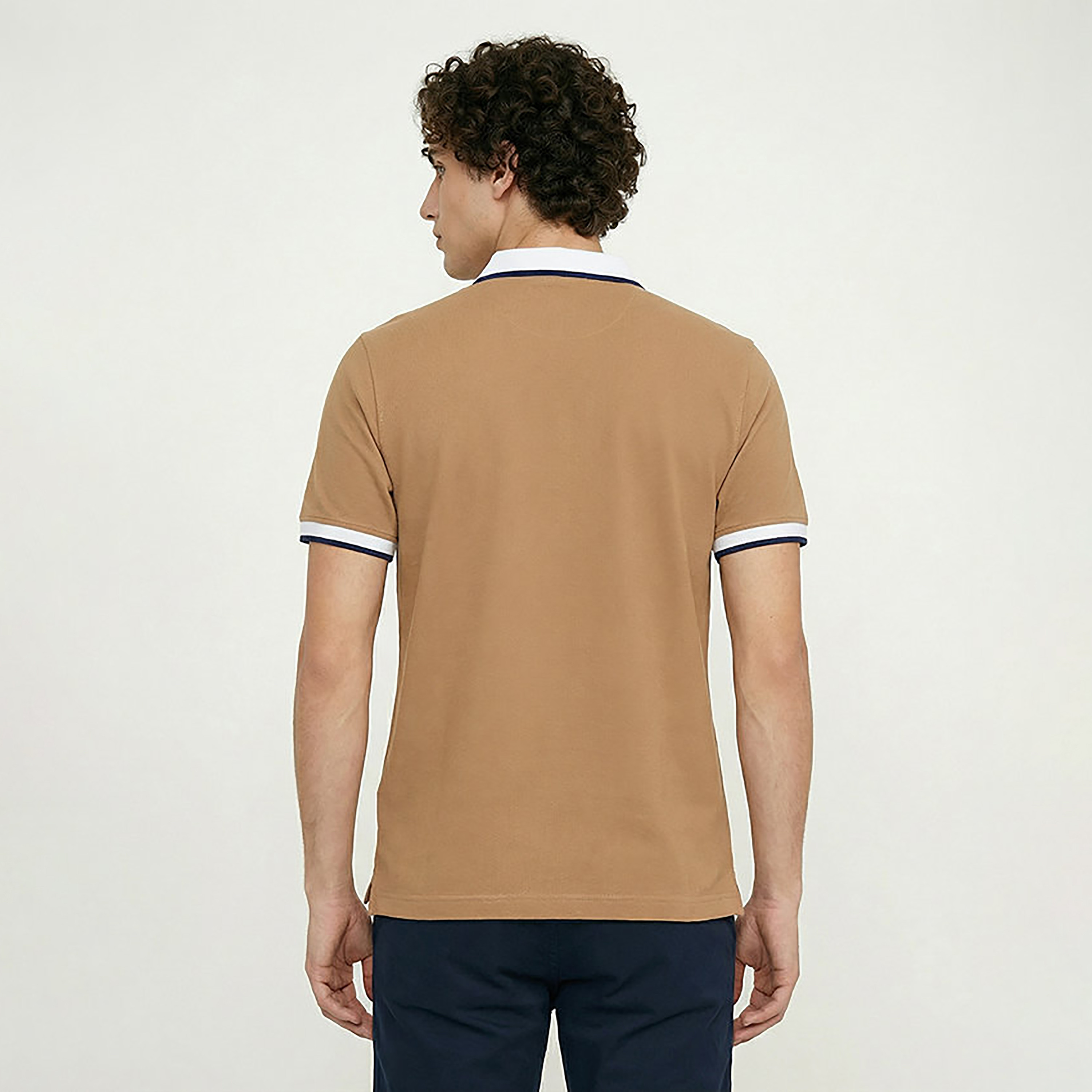 تي شيرت بولو رجالي سادة بأكمام قصيرة وياقة من بيفرلي هيلز بولو كلوب-men-clothing-tshirtsandpolos-polos-image-5