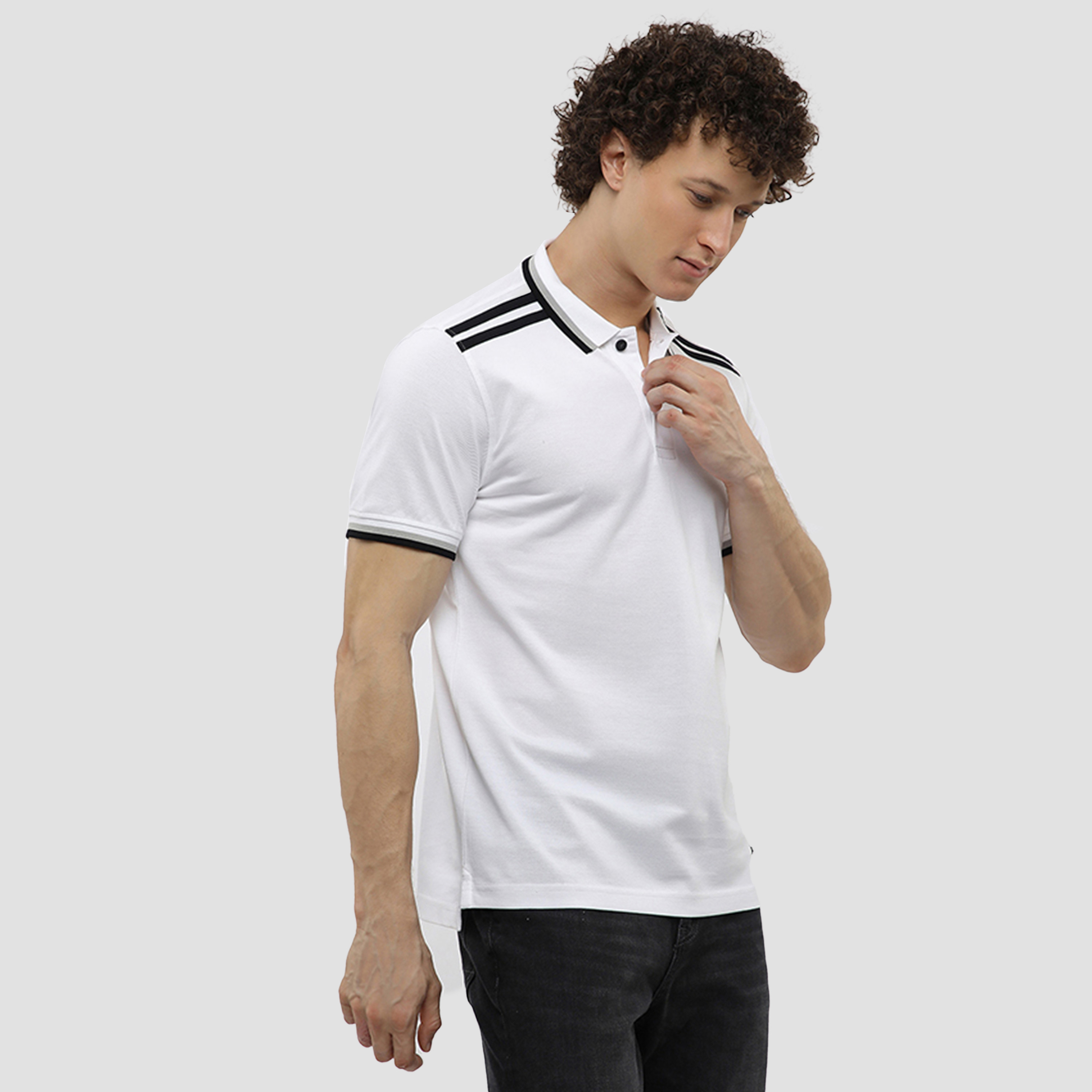 تي شيرت بولو رجالي سادة بأكمام قصيرة وياقة من بيفرلي هيلز بولو كلوب-men-clothing-tshirtsandpolos-polos-image-7