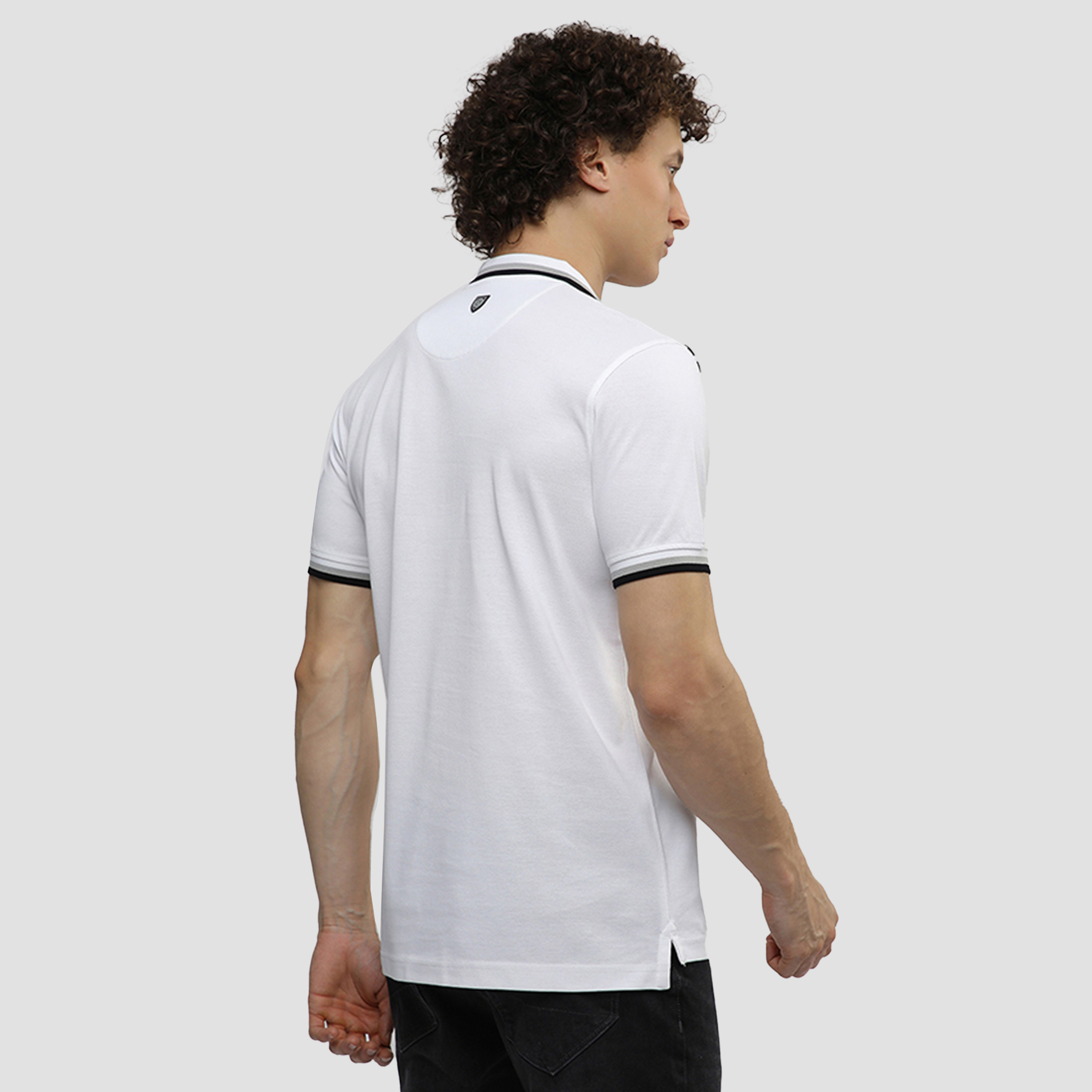 تي شيرت بولو رجالي سادة بأكمام قصيرة وياقة من بيفرلي هيلز بولو كلوب-men-clothing-tshirtsandpolos-polos-image-8