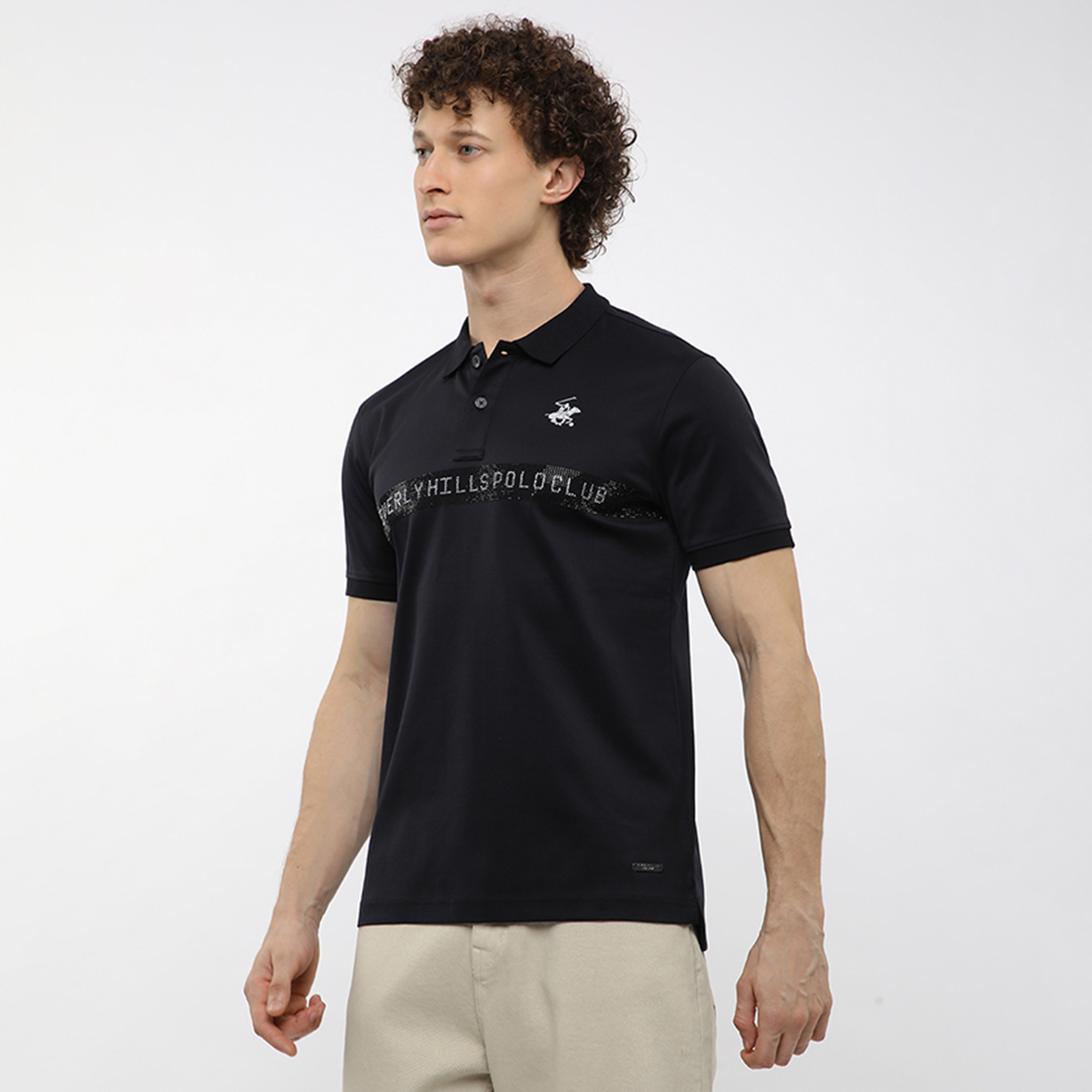 تي شيرت بولو رجالي بأكمام قصيرة وياقة مطبوعة من بيفرلي هيلز بولو كلوب-men-clothing-tshirtsandpolos-polos-image-2