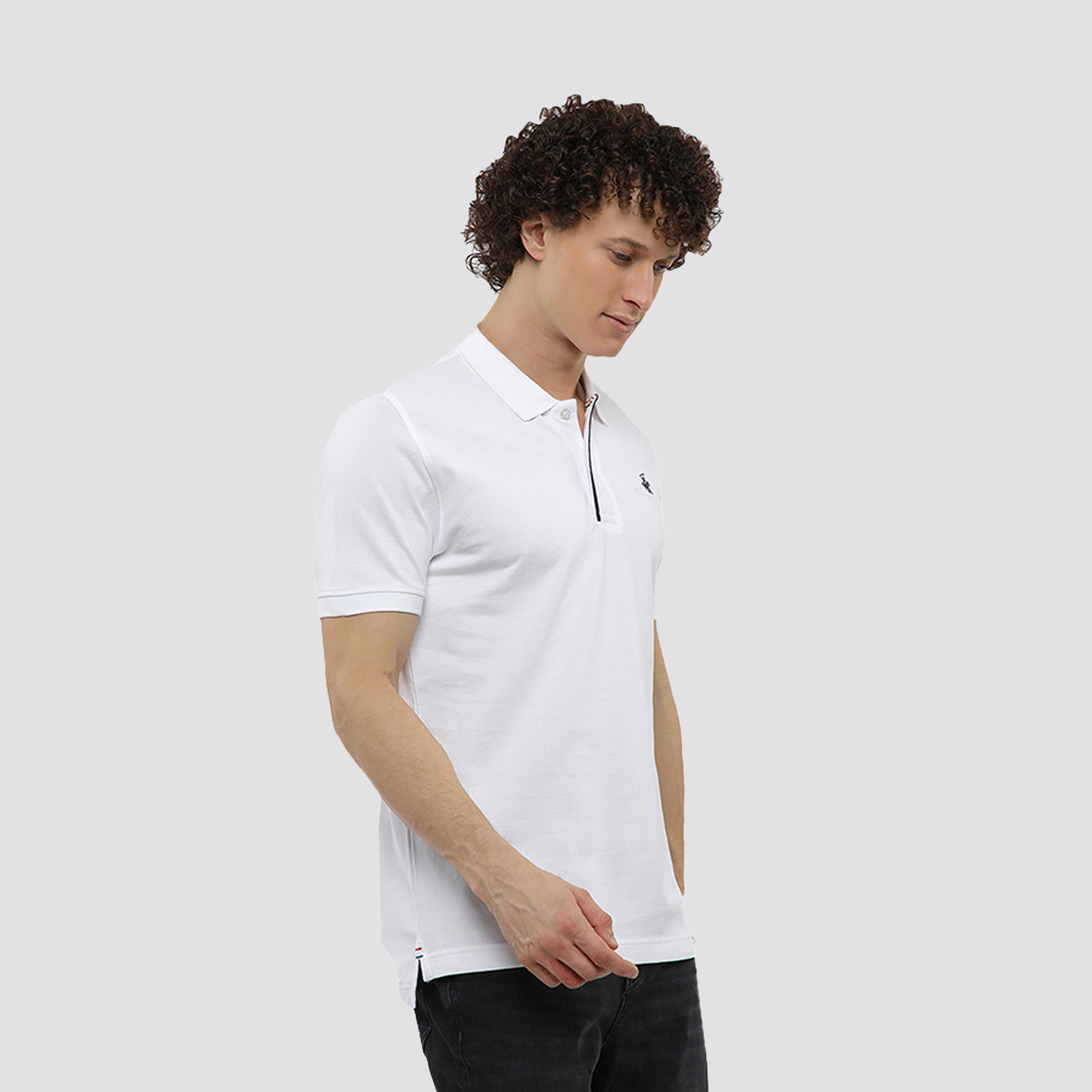 Beverly Hills Polo Club Plain Collared Short Sleeves Men's Polo T-Shirt-men-clothing-tshirtsandpolos-polos-image-2