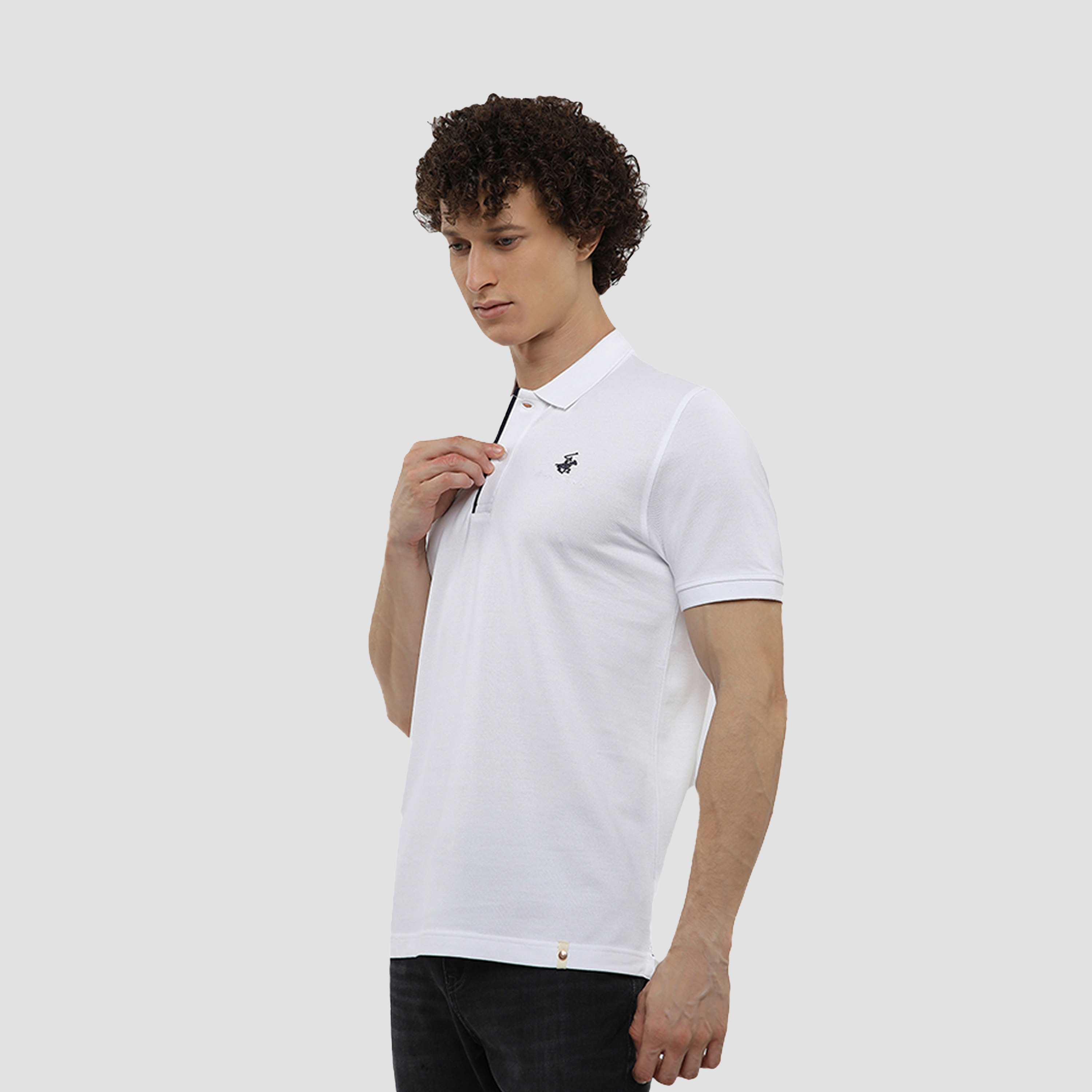 Beverly Hills Polo Club Plain Collared Short Sleeves Men's Polo T-Shirt-men-clothing-tshirtsandpolos-polos-image-3
