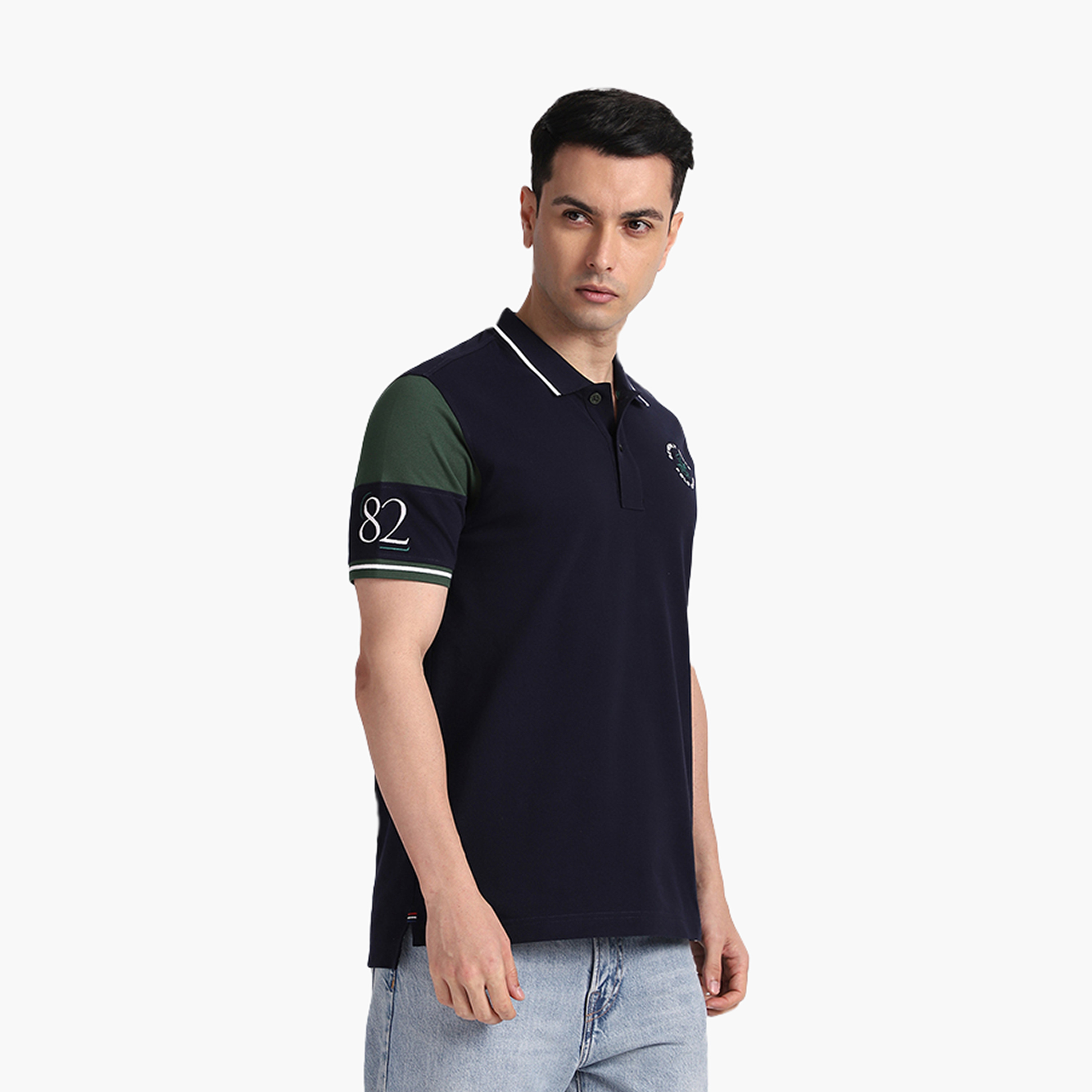 تيشيرت بولو رجالي ملون وياقة وأكمام قصيرة من بيفرلي هيلز بولو كلوب-men-clothing-tshirtsandpolos-polos-image-3