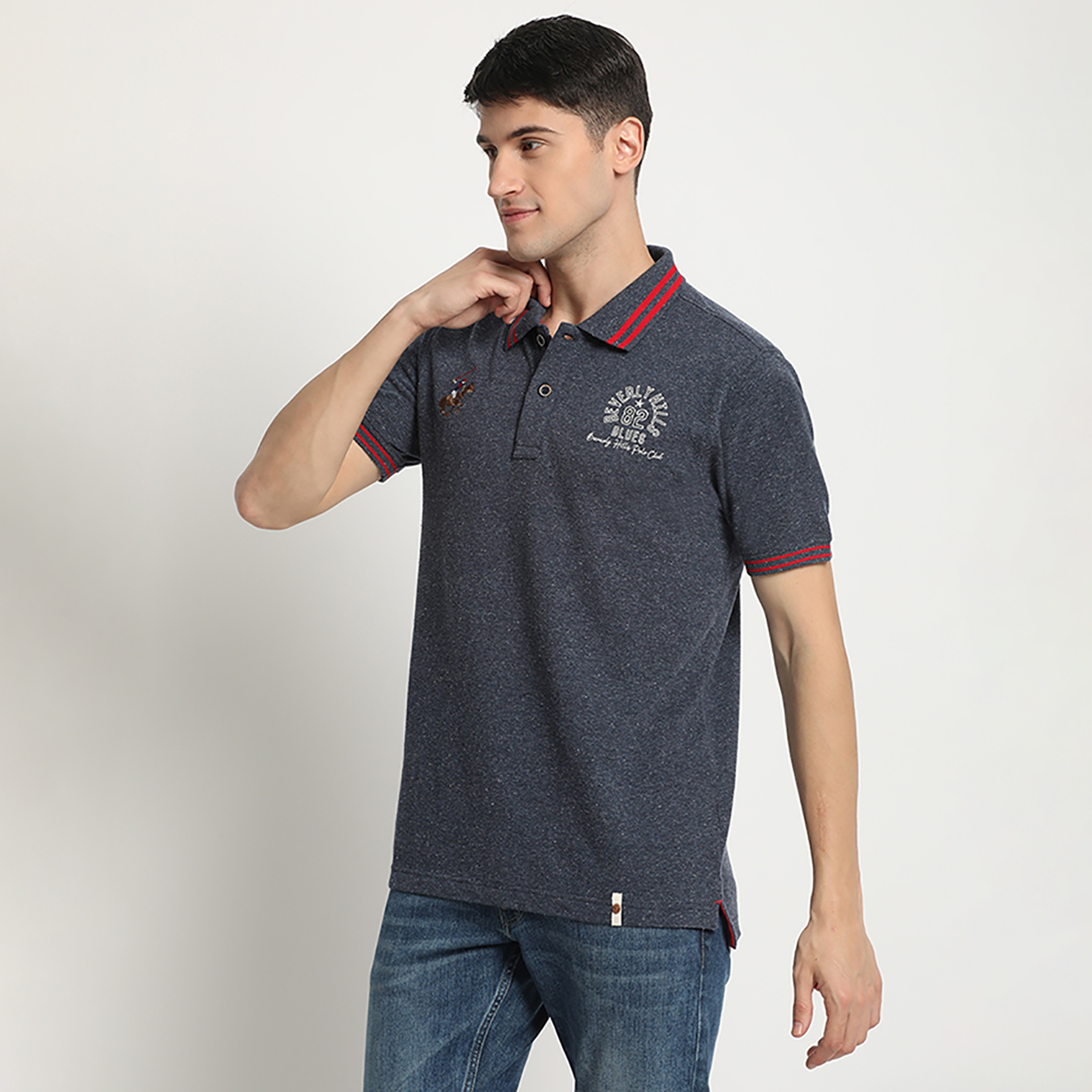 تي شيرت بولو من بيفرلي هيلز بولو كلوب بياقة وأكمام قصيرة مع شعار-men-clothing-tshirtsandpolos-polos-image-6