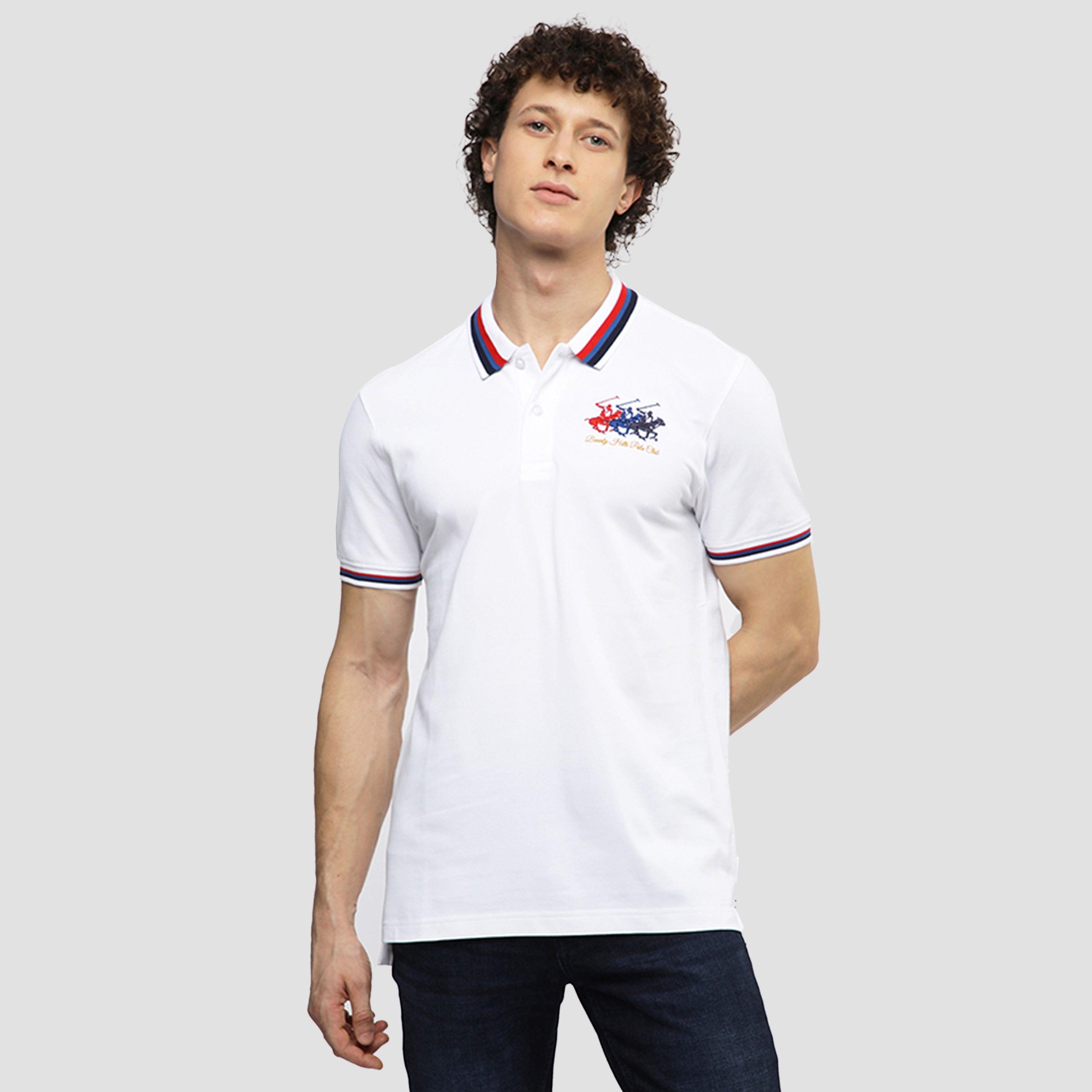 Beverly Hills Polo Club Plain Collared Short Sleeves Men's Polo T-Shirt-men-clothing-tshirtsandpolos-polos-image-5