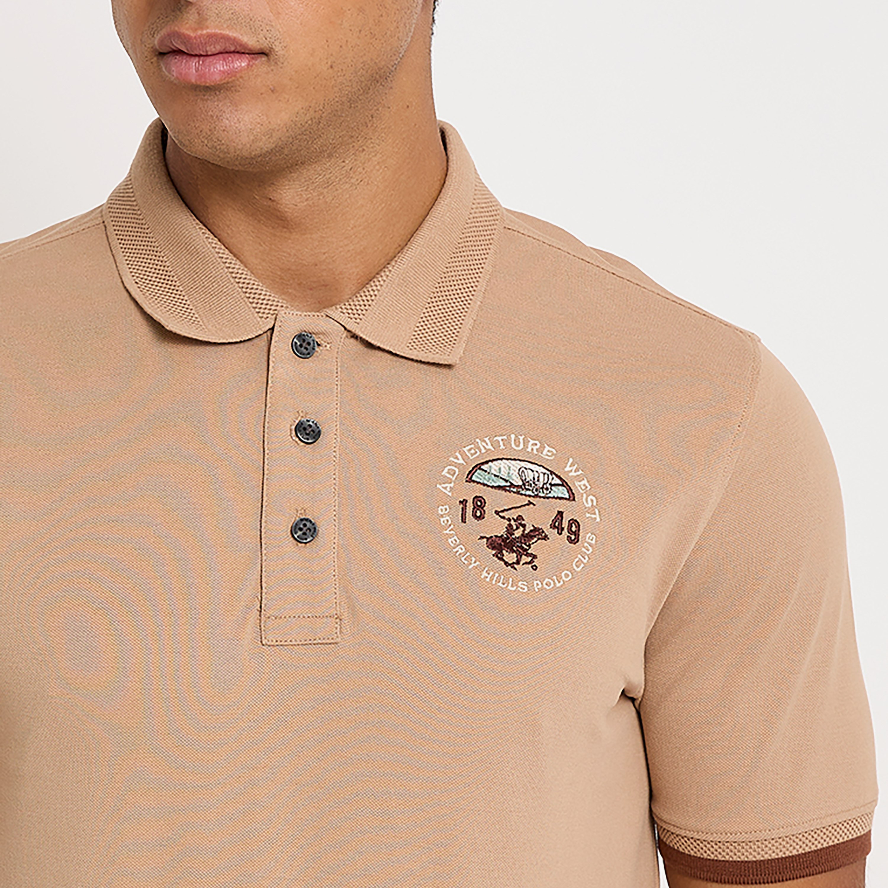 تي شيرت بولو من بيفرلي هيلز بولو كلوب بياقة وأكمام قصيرة مع شعار ديتيليد-men-clothing-tshirtsandpolos-polos-image-7