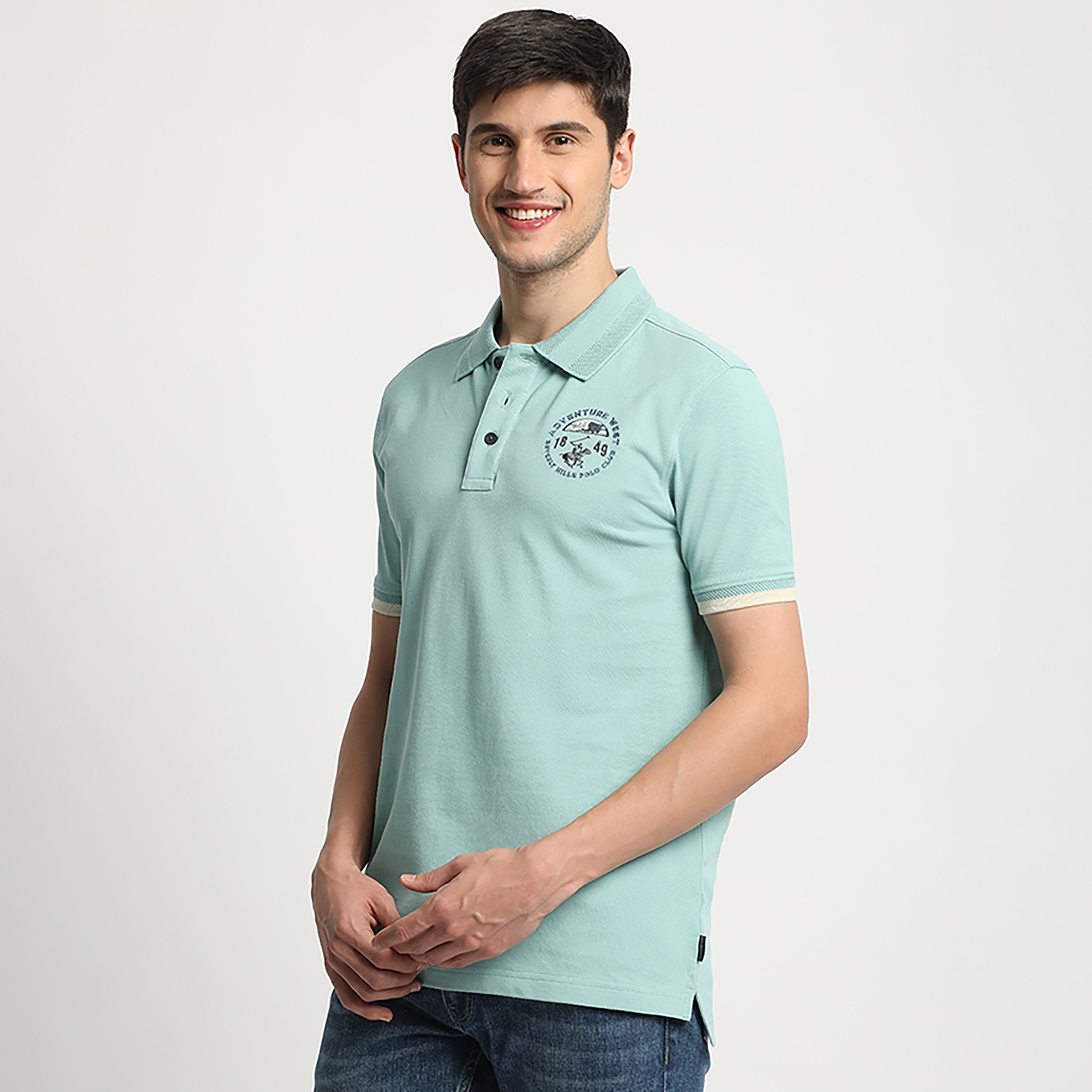 Beverly Hills Polo Club Logo Detailed Collared Short Sleeves Polo T-Shirt-men-clothing-tshirtsandpolos-polos-image-2