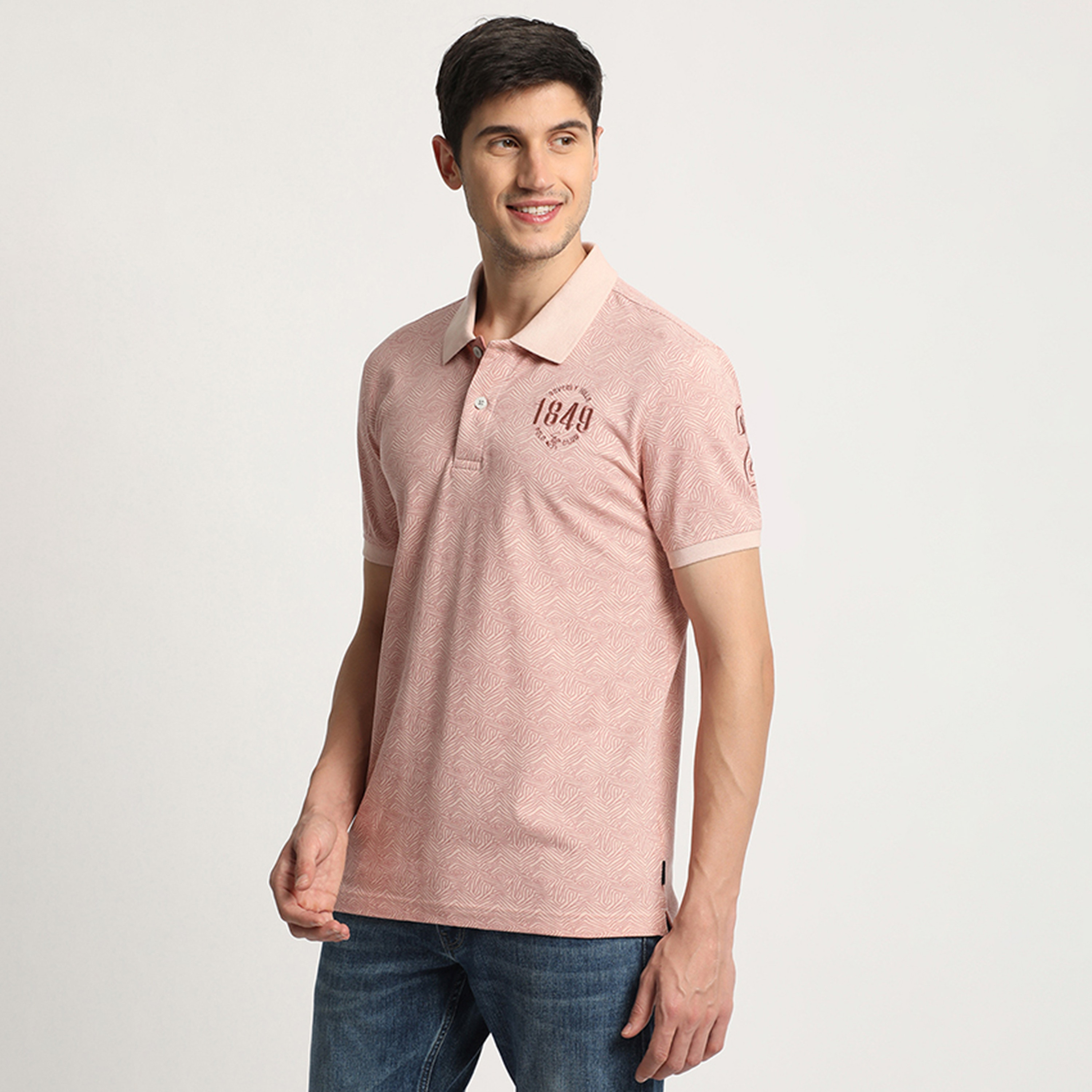 تي شيرت بولو رجالي بأكمام قصيرة وياقة مطبوعة من بيفرلي هيلز بولو كلوب-men-clothing-tshirtsandpolos-polos-image-2
