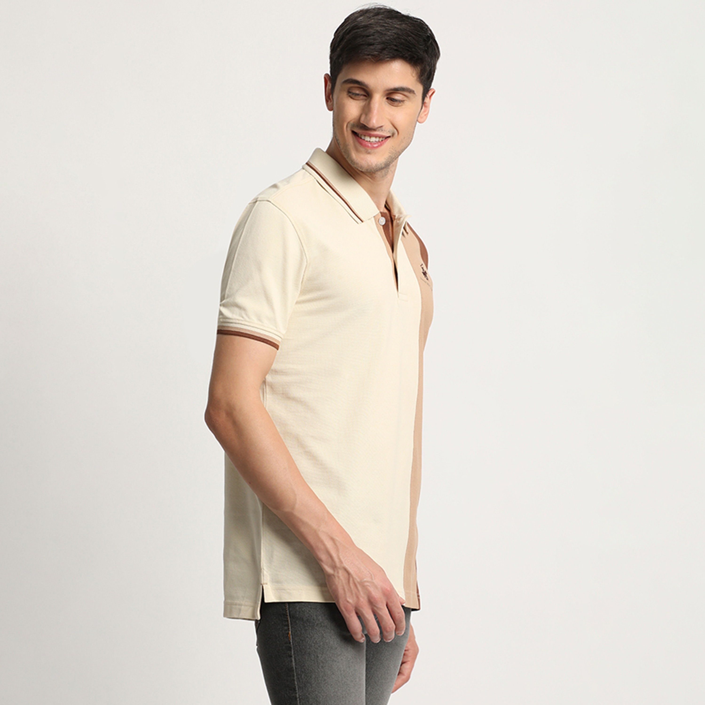 تي شيرت بولو رجالي بأكمام قصيرة وياقة بألوان متعددة من بيفرلي هيلز بولو كلوب-men-clothing-tshirtsandpolos-polos-image-3