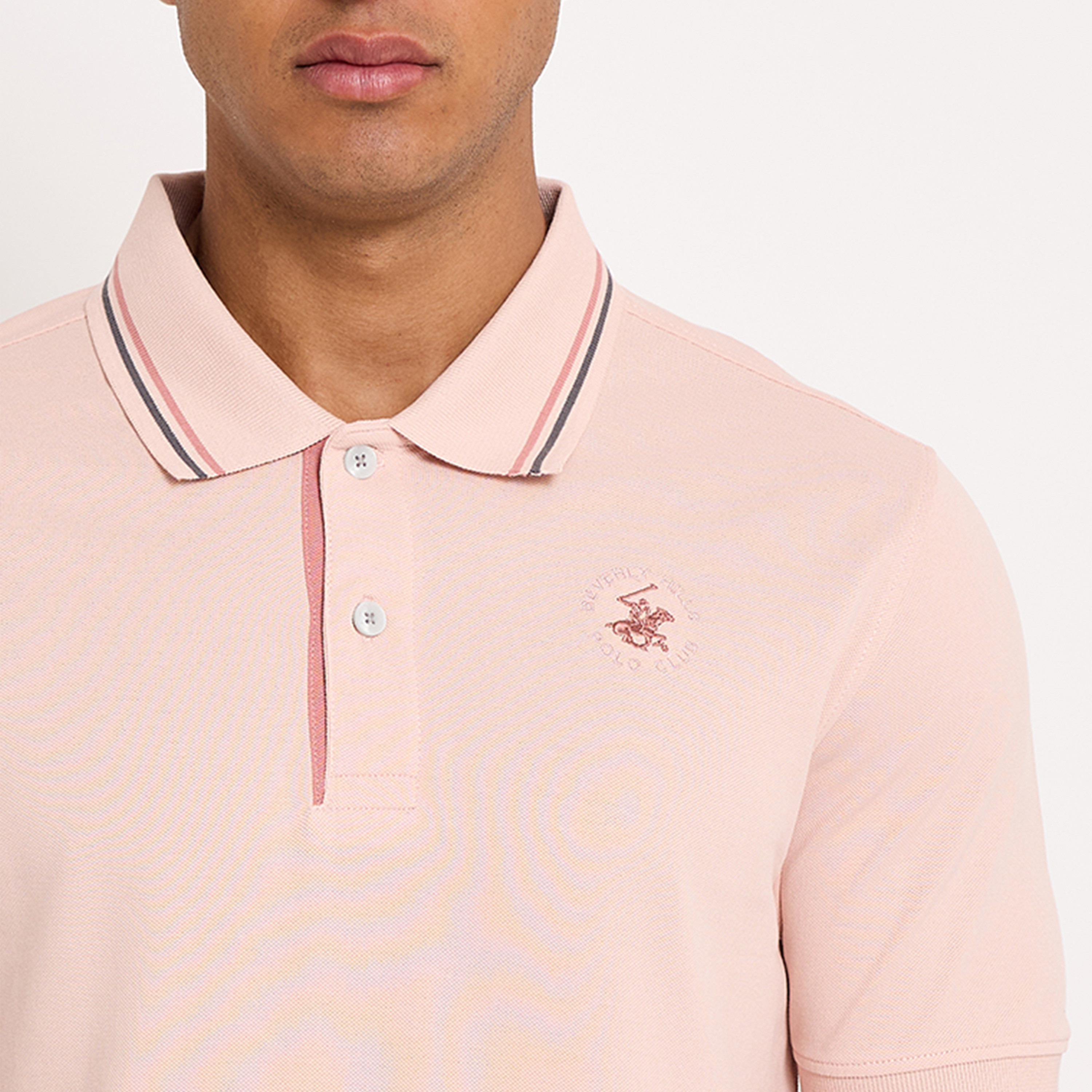 بيفرلي هيلز كلوب-  تي شيرت بولو رجالي سادة بأكمام قصيرة وياقة-men-clothing-tshirtsandpolos-polos-image-3