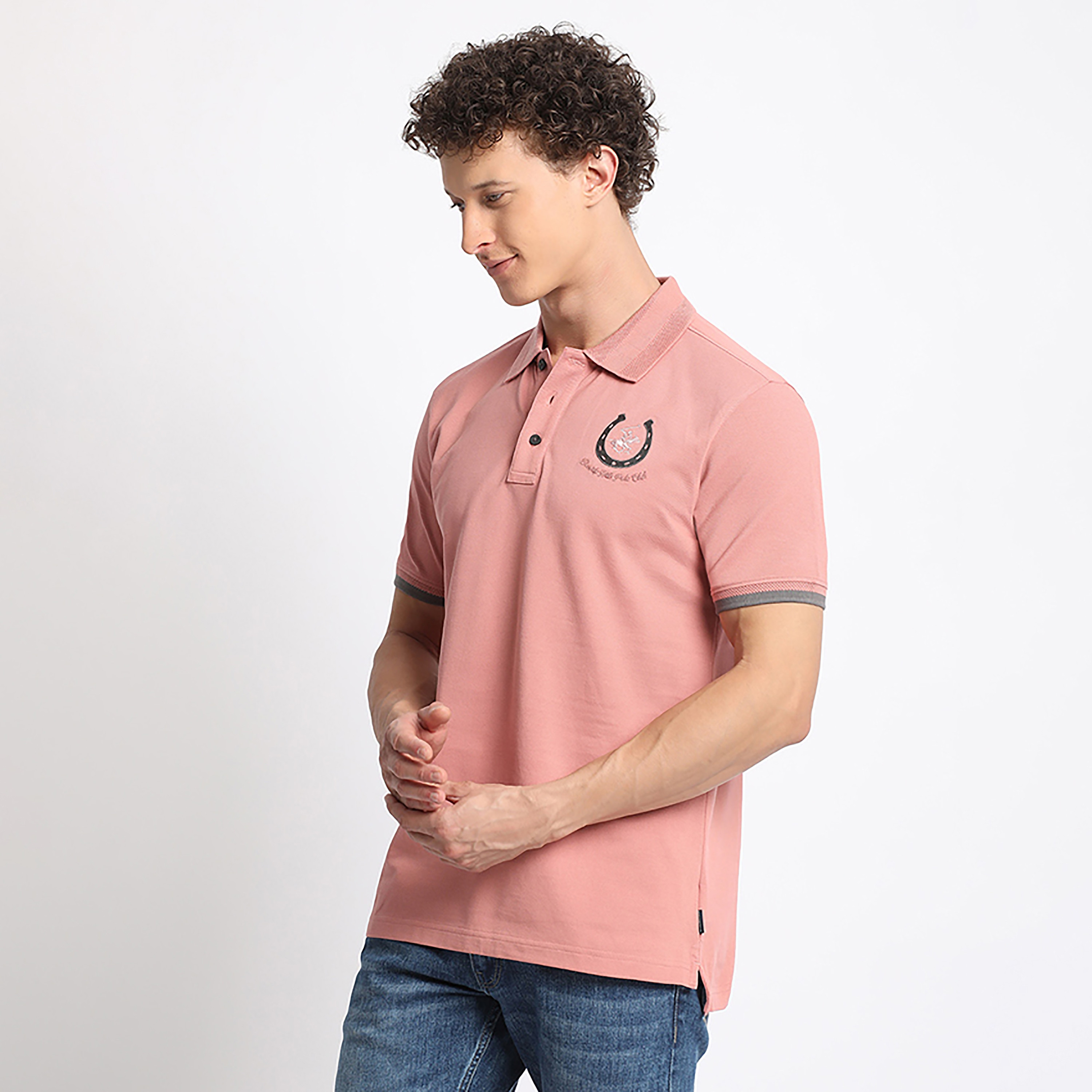 تي شيرت بولو من بيفرلي هيلز بولو كلوب بياقة وأكمام قصيرة مع شعار ديتيليد-men-clothing-tshirtsandpolos-polos-image-6