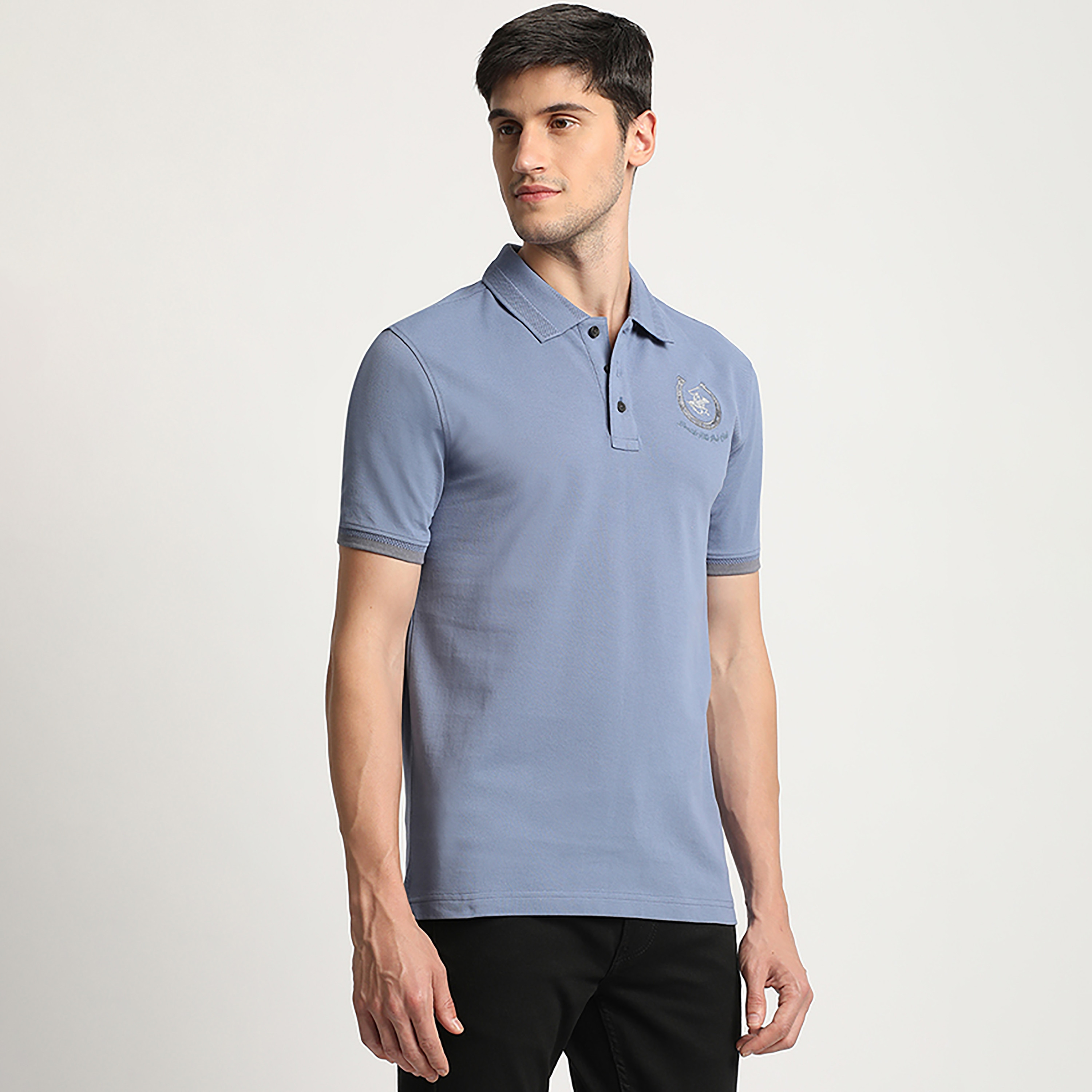 تي شيرت بولو من بيفرلي هيلز بولو كلوب بياقة وأكمام قصيرة مع شعار ديتيليد-men-clothing-tshirtsandpolos-polos-image-3