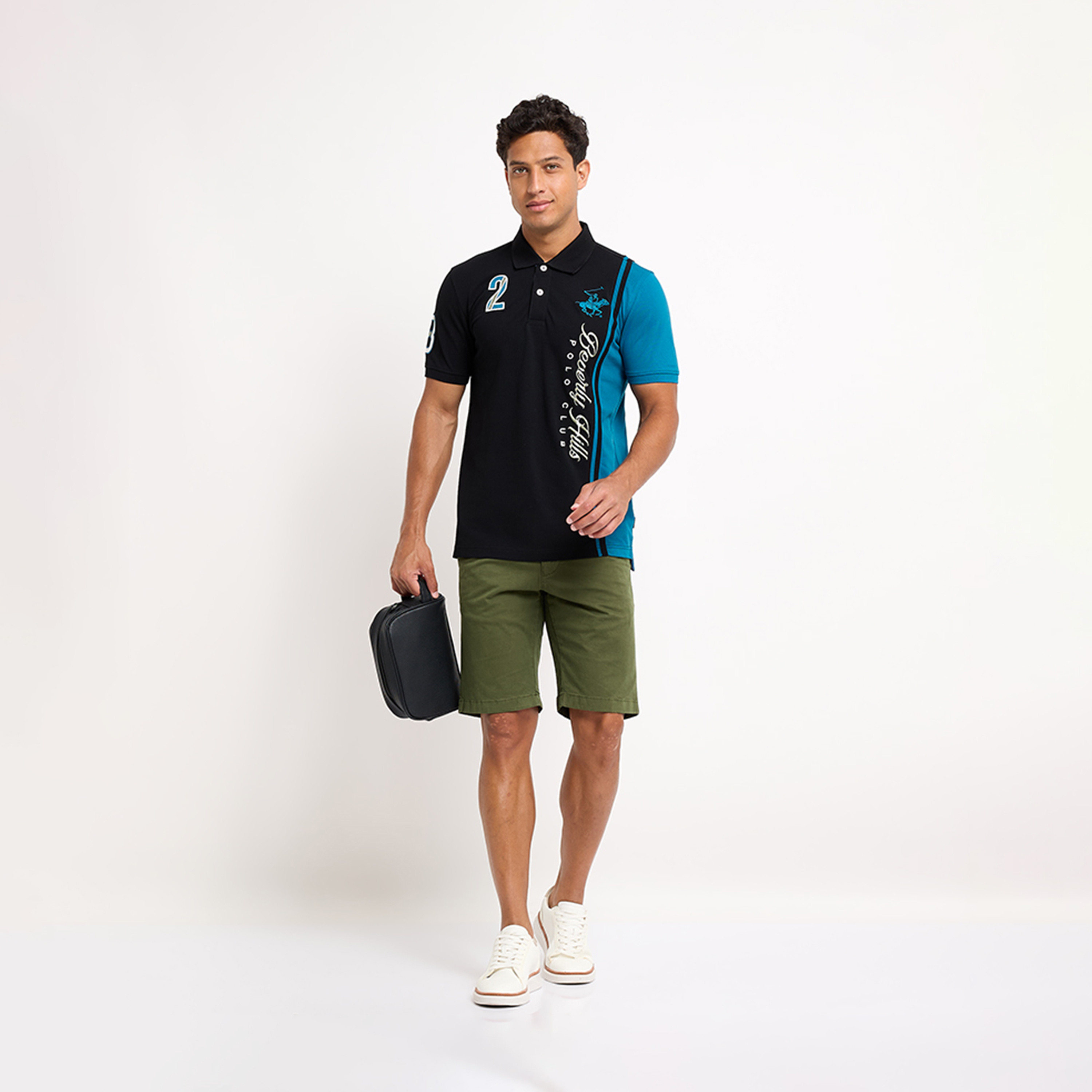 بيفرلي هيلز كلوب-  تي شيرت بولو رجالي بأكمام قصيرة وياقة وطبعة جرافيكية-men-clothing-tshirtsandpolos-polos-image-4