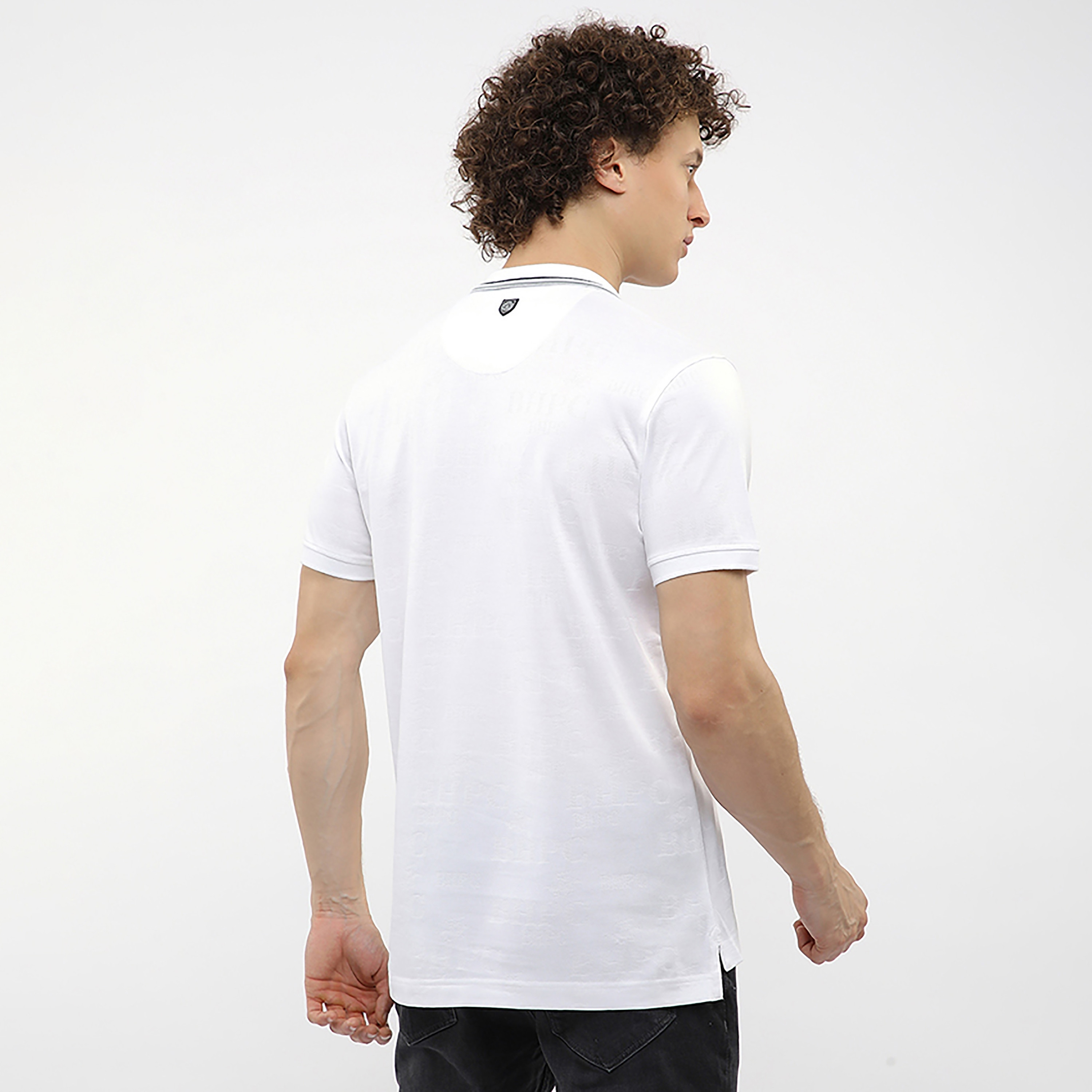 تيشيرت بولو رجالي بشعار جاكار بياقة مطوية وأكمام قصيرة من بيفرلي هيلز بولو كلوب-men-clothing-tshirtsandpolos-polos-image-14