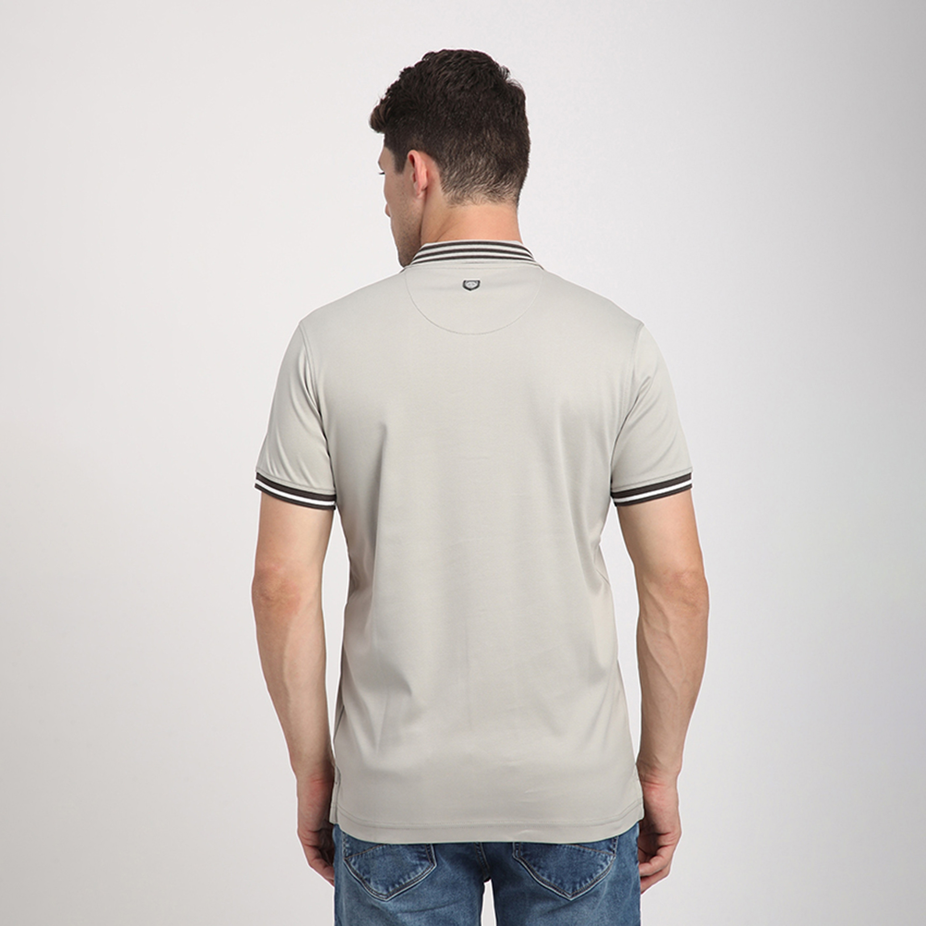 تي شيرت بولو رجالي سادة بأكمام قصيرة وياقة من بيفرلي هيلز بولو كلوب-men-clothing-tshirtsandpolos-polos-image-4