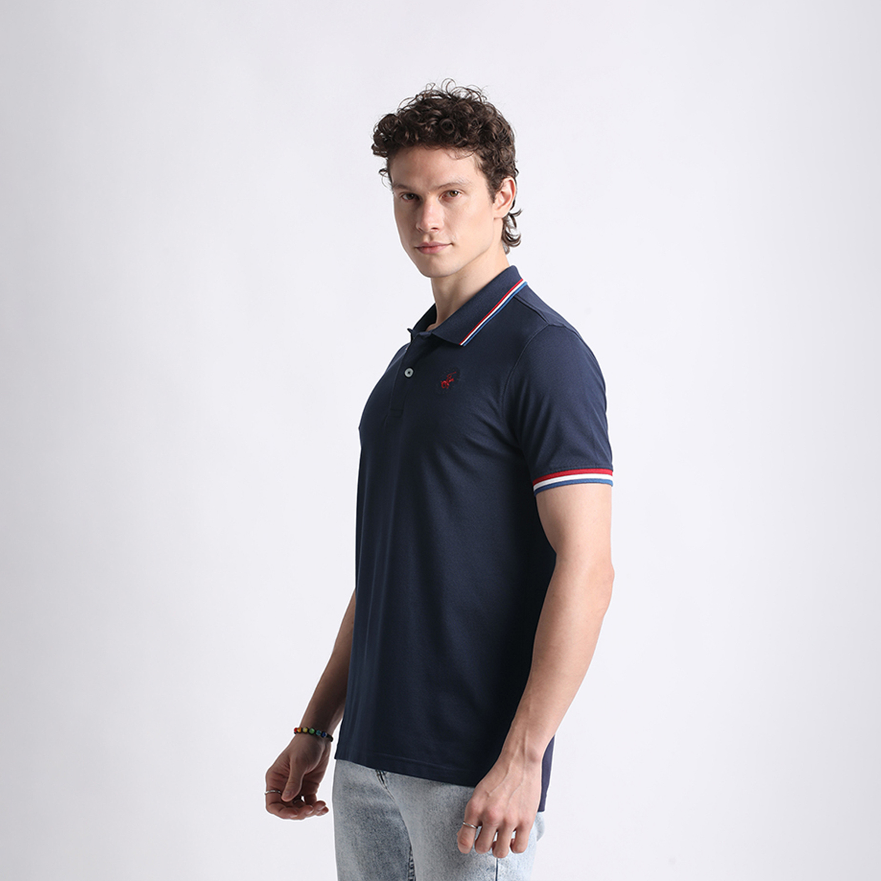 Beverly Hills Polo Club Men's Solid Collared Short Sleeves Polo T-shirt-men-clothing-tshirtsandpolos-polos-image-2