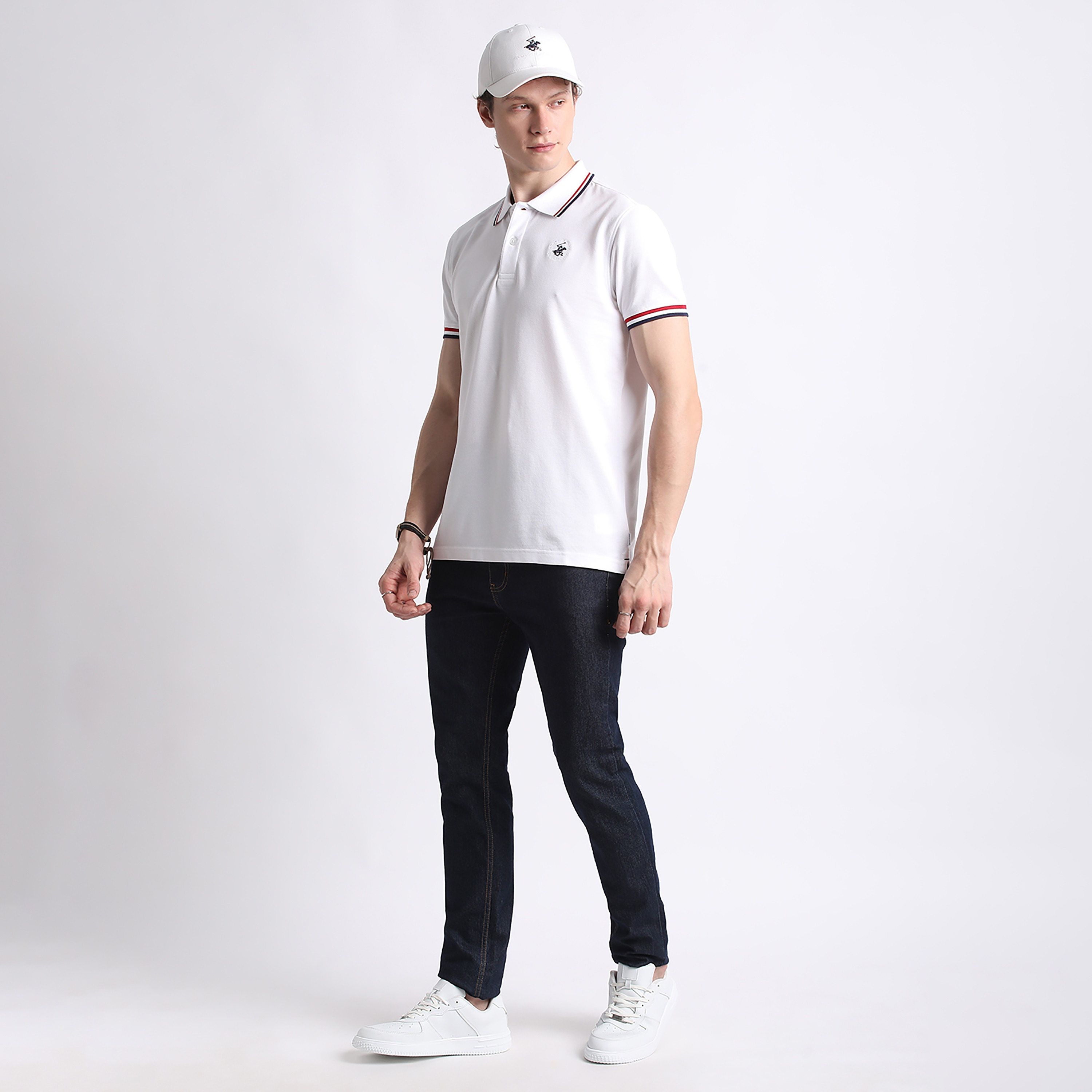 Beverly Hills Polo Club Plain Collared Short Sleeves Men's Polo T-Shirt-men-clothing-tshirtsandpolos-polos-image-2