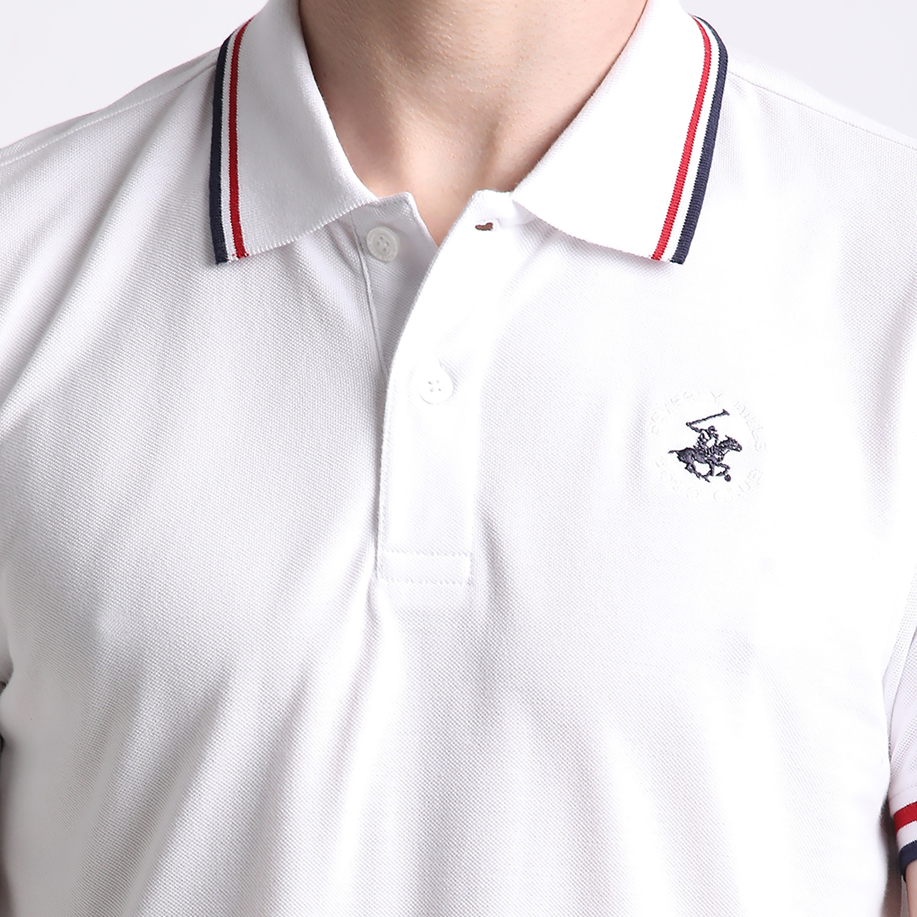 تي شيرت بولو رجالي بأكمام قصيرة وياقة عادية من بيفرلي هيلز بولو كلوب-men-clothing-tshirtsandpolos-polos-image-3