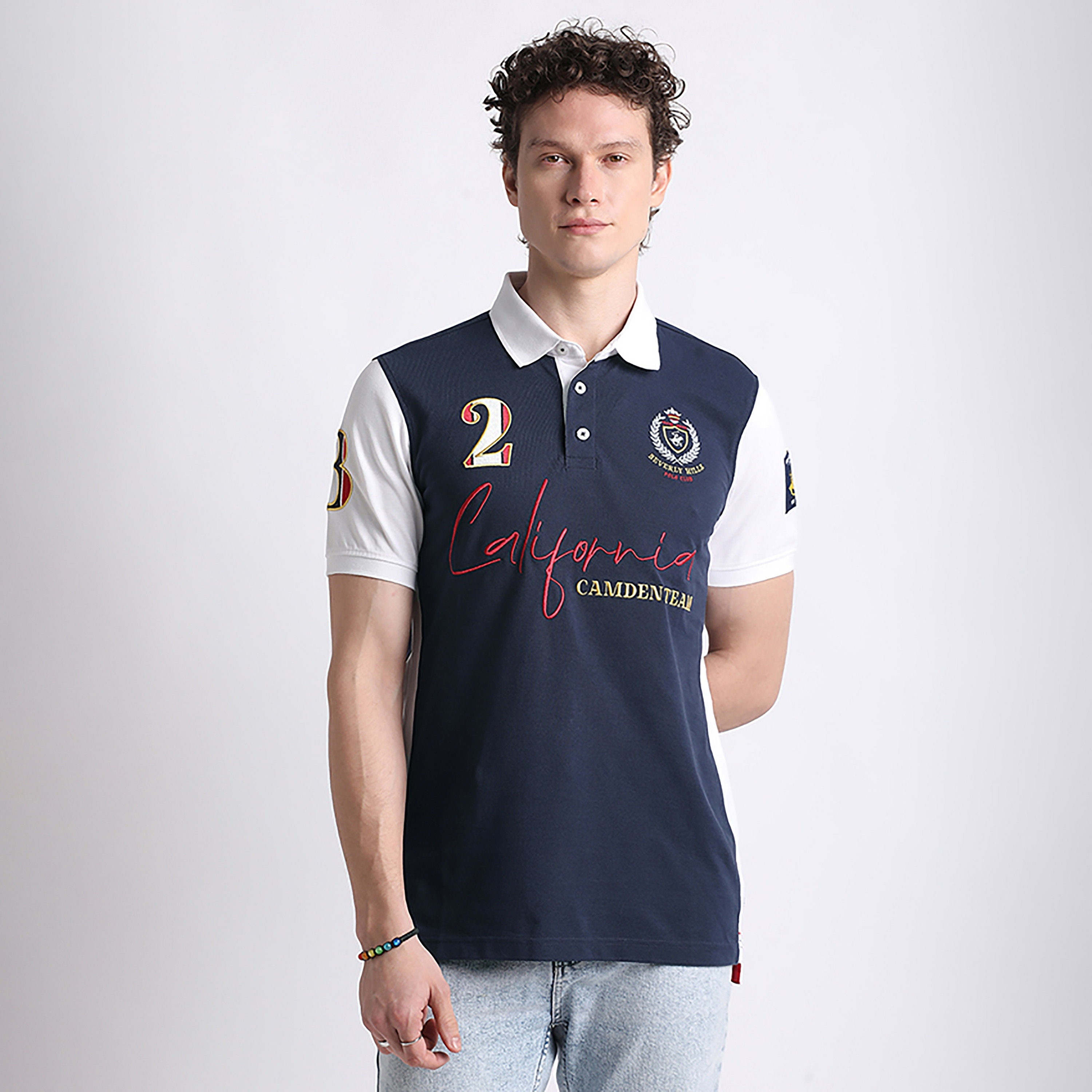 تي شورت بولو بيفرلي هيلز بولو كلوب ذو ياقة وأكمام قصيرة للرجال-men-clothing-tshirtsandpolos-polos-image-1