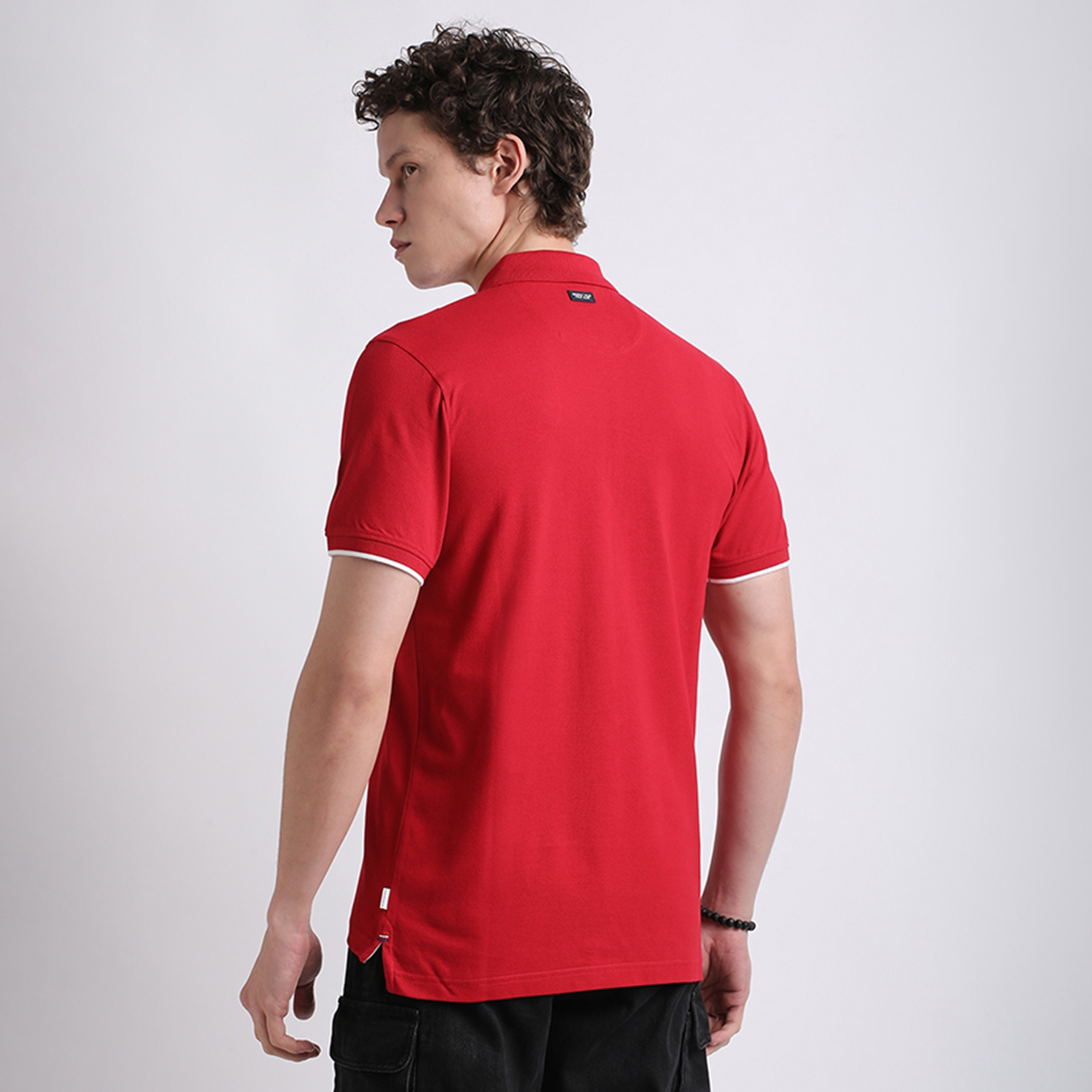 تي شيرت بولو رجالي سادة بأكمام قصيرة وياقة من بيفرلي هيلز بولو كلوب-men-clothing-tshirtsandpolos-polos-image-4