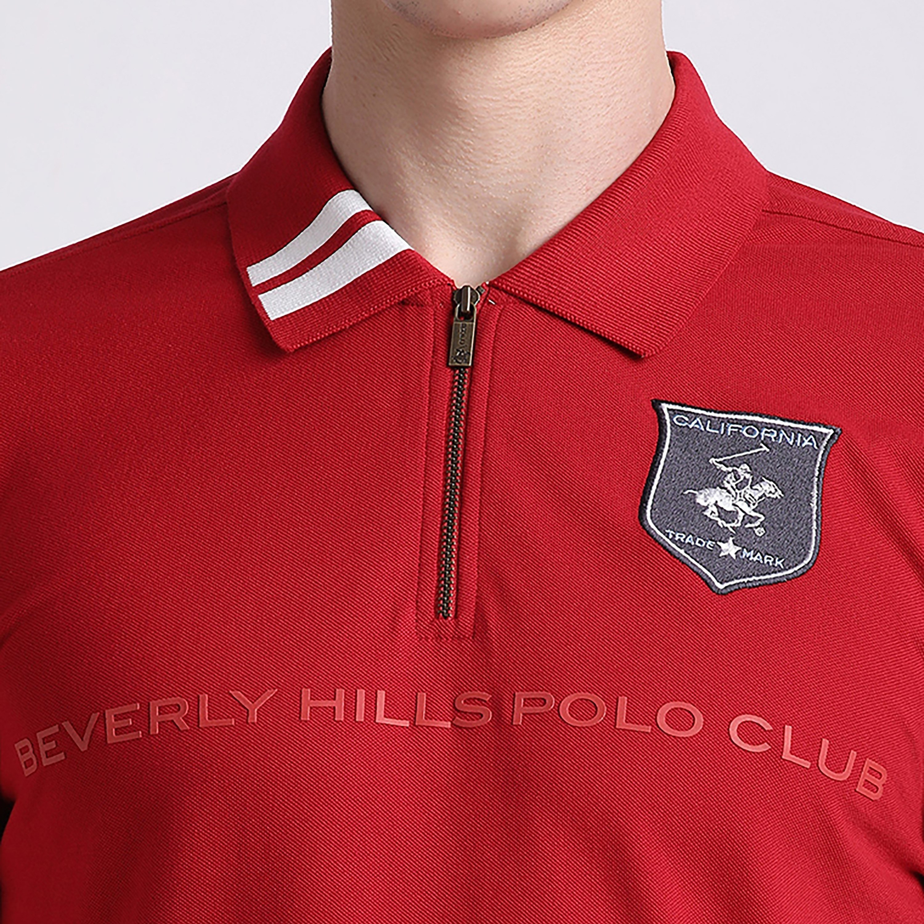 تي شيرت بولو رجالي سادة بأكمام قصيرة وياقة من بيفرلي هيلز بولو كلوب-men-clothing-tshirtsandpolos-polos-image-5