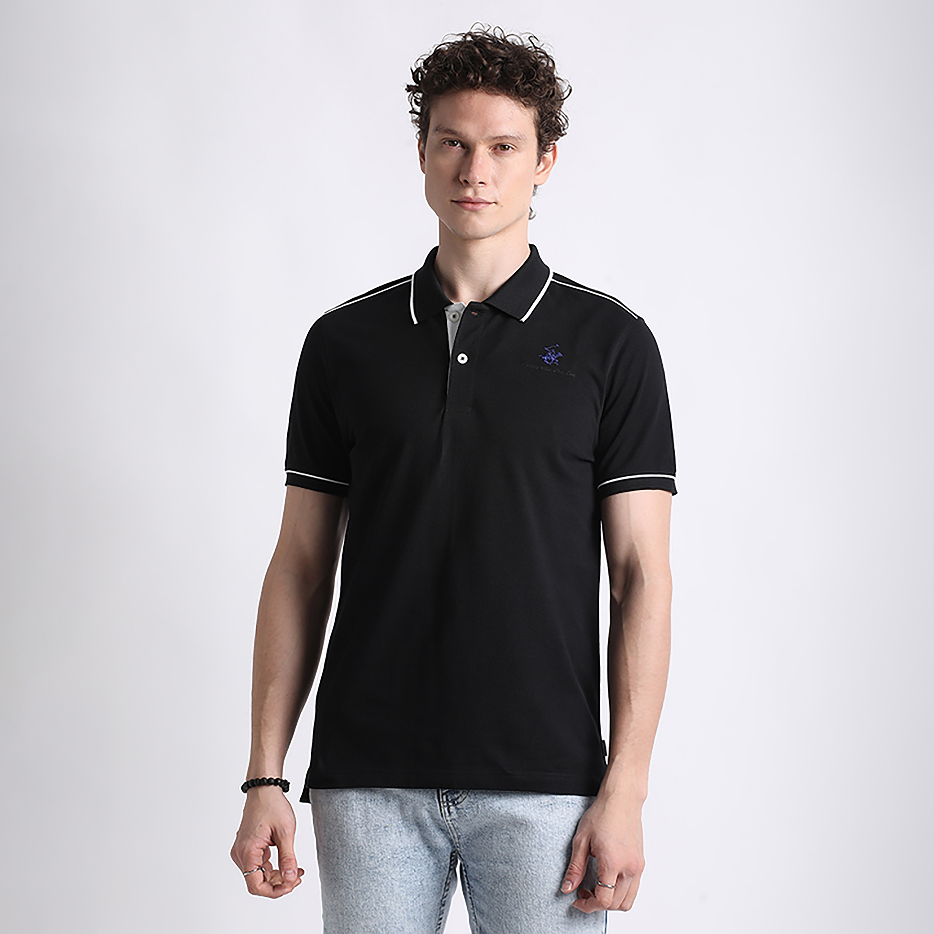 تي شيرت بولو بيفرلي هيلز بولو كلوب بياقة عادية وأكمام قصيرة للرجال-men-clothing-tshirtsandpolos-polos-image-1