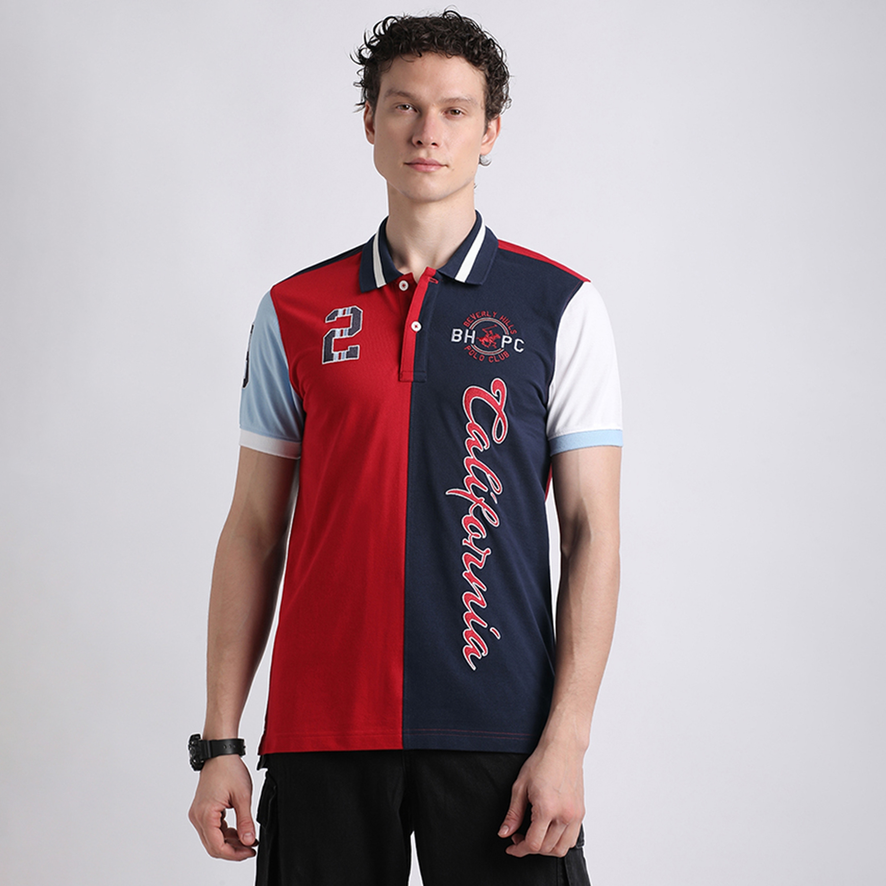 تي شورت بولو بيفرلي هيلز بولو كلوب ذو ياقة وأكمام قصيرة للرجال-men-clothing-tshirtsandpolos-polos-image-1