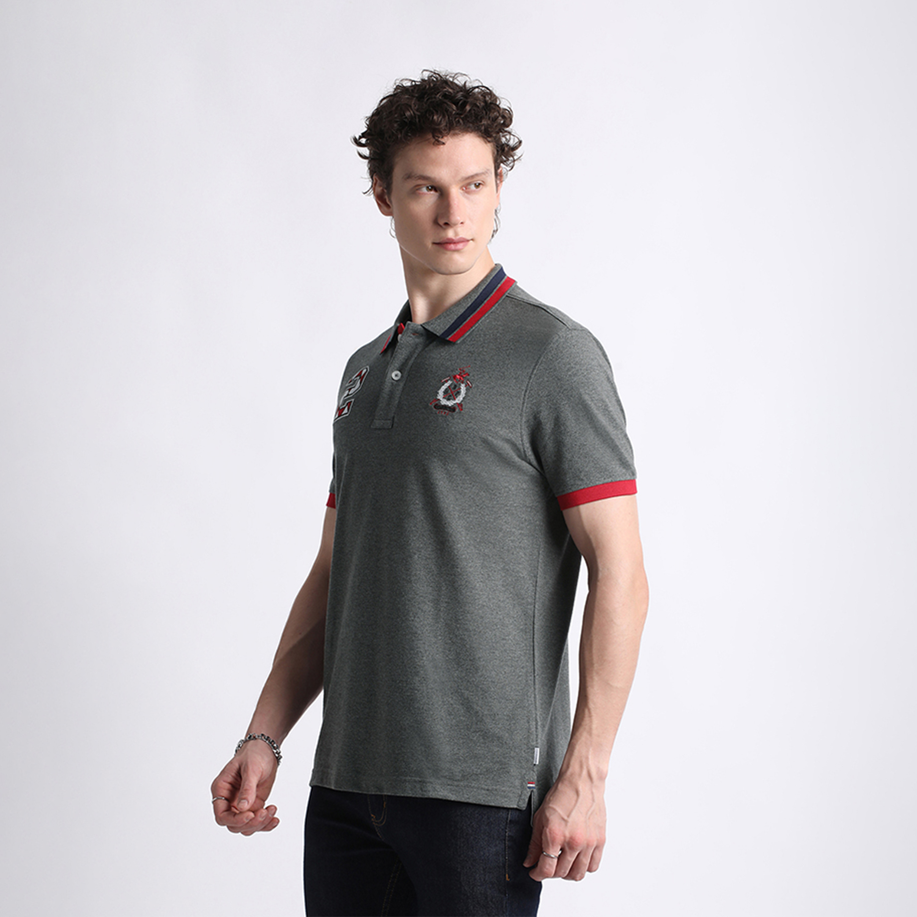 Beverly Hills Polo Club Men's Solid Collared Short Sleeves Polo T-shirt-men-clothing-tshirtsandpolos-polos-image-2