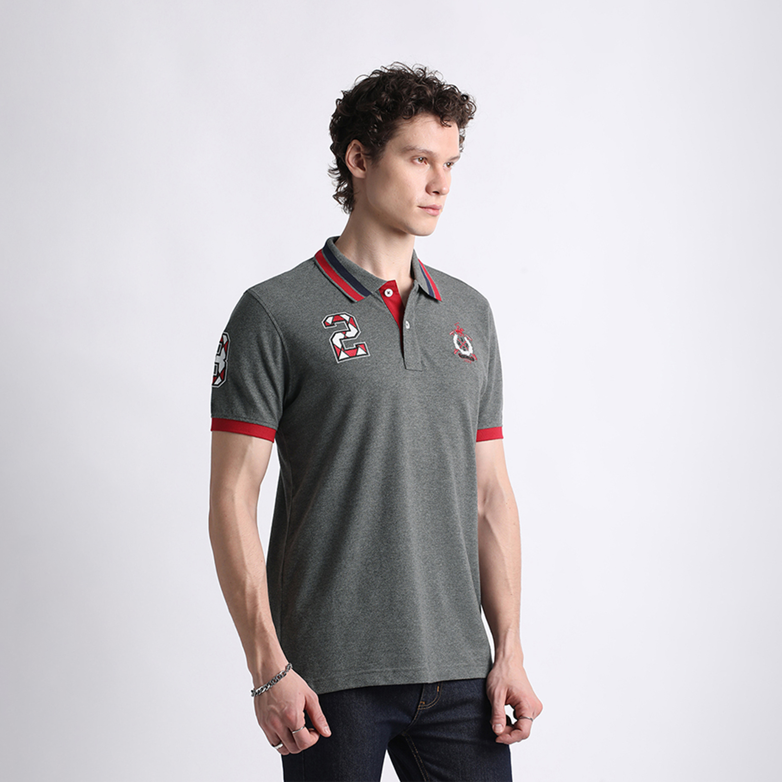 Beverly Hills Polo Club Men's Solid Collared Short Sleeves Polo T-shirt-men-clothing-tshirtsandpolos-polos-image-3