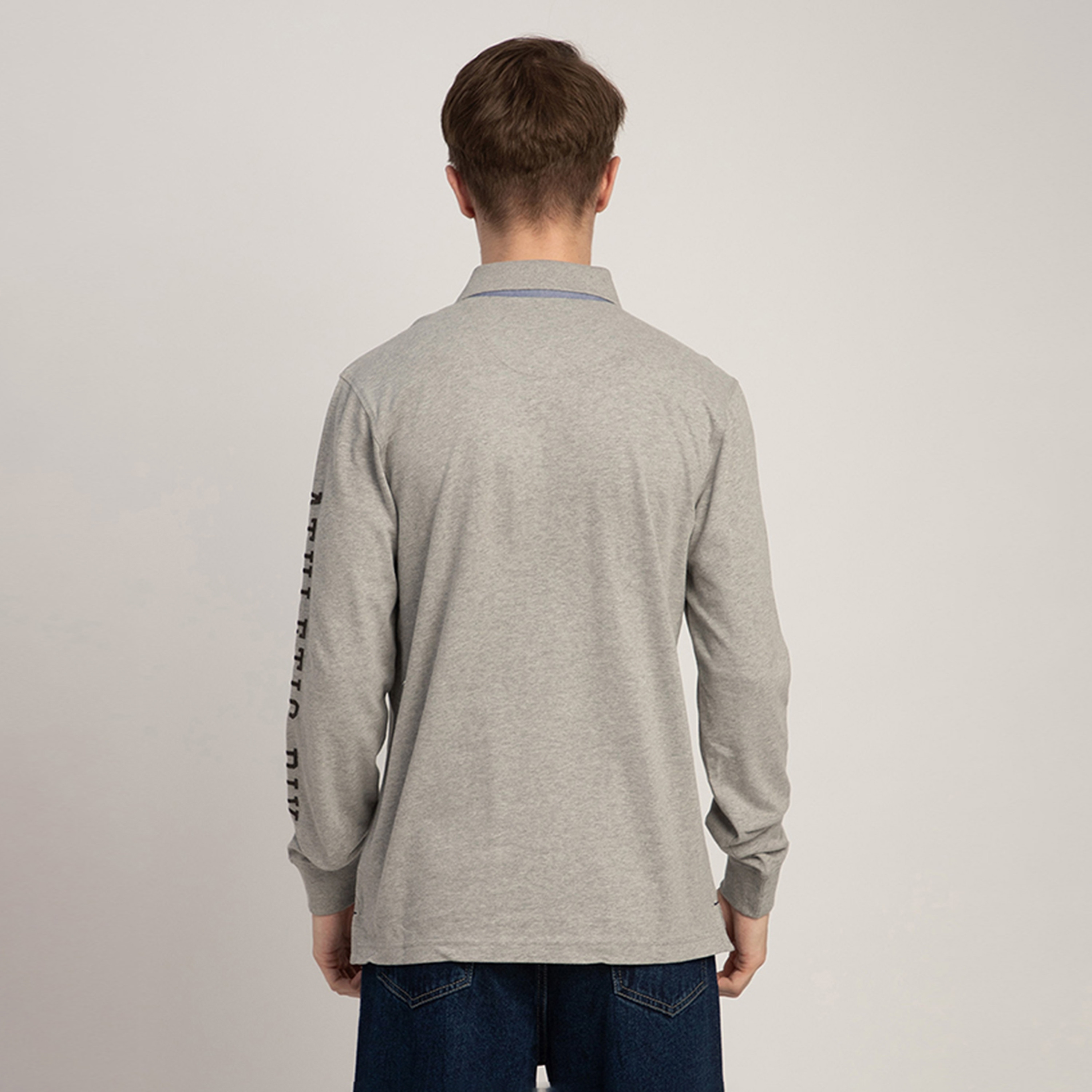 Beverly Hills Polo Club Chenille Embroidered Collared Long Sleeves Men's Polo T-Shirt-men-clothing-tshirtsandpolos-polos-image-4