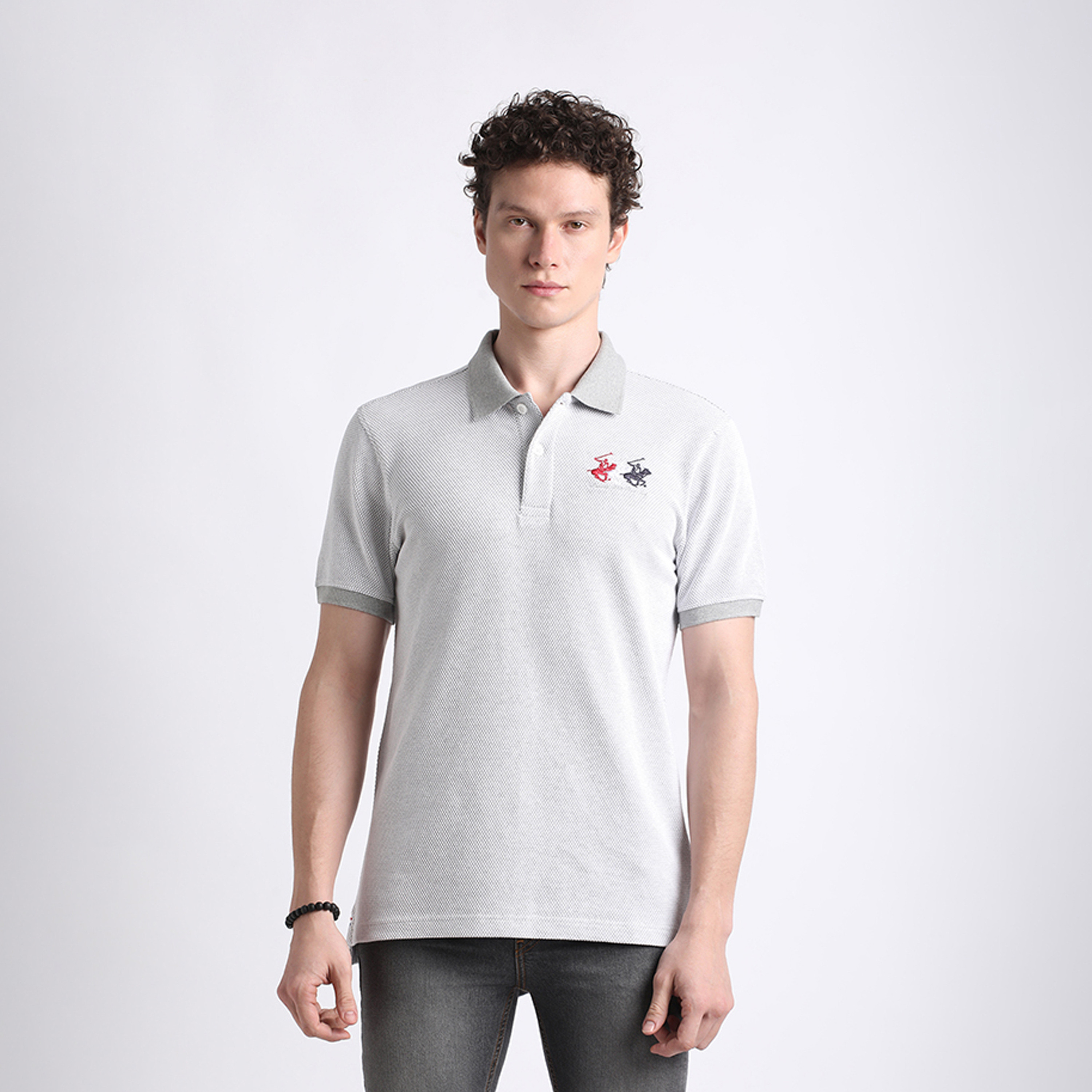 Beverly Hills Polo Club Men's Short-Sleeves Textured Polo T-Shirt-men-clothing-tshirtsandpolos-polos-image-1