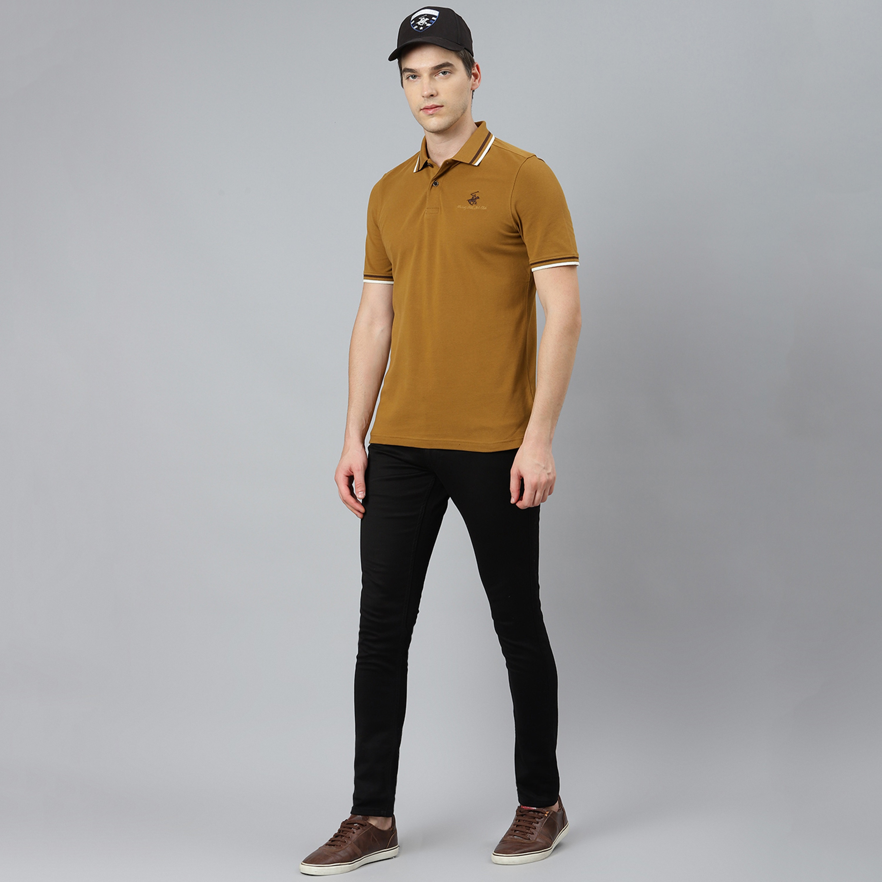 Beverly Hills Polo Club Men Brown Plain Short Sleeves Polo T-Shirt-men-clothing-tshirtsandpolos-polos-image-6