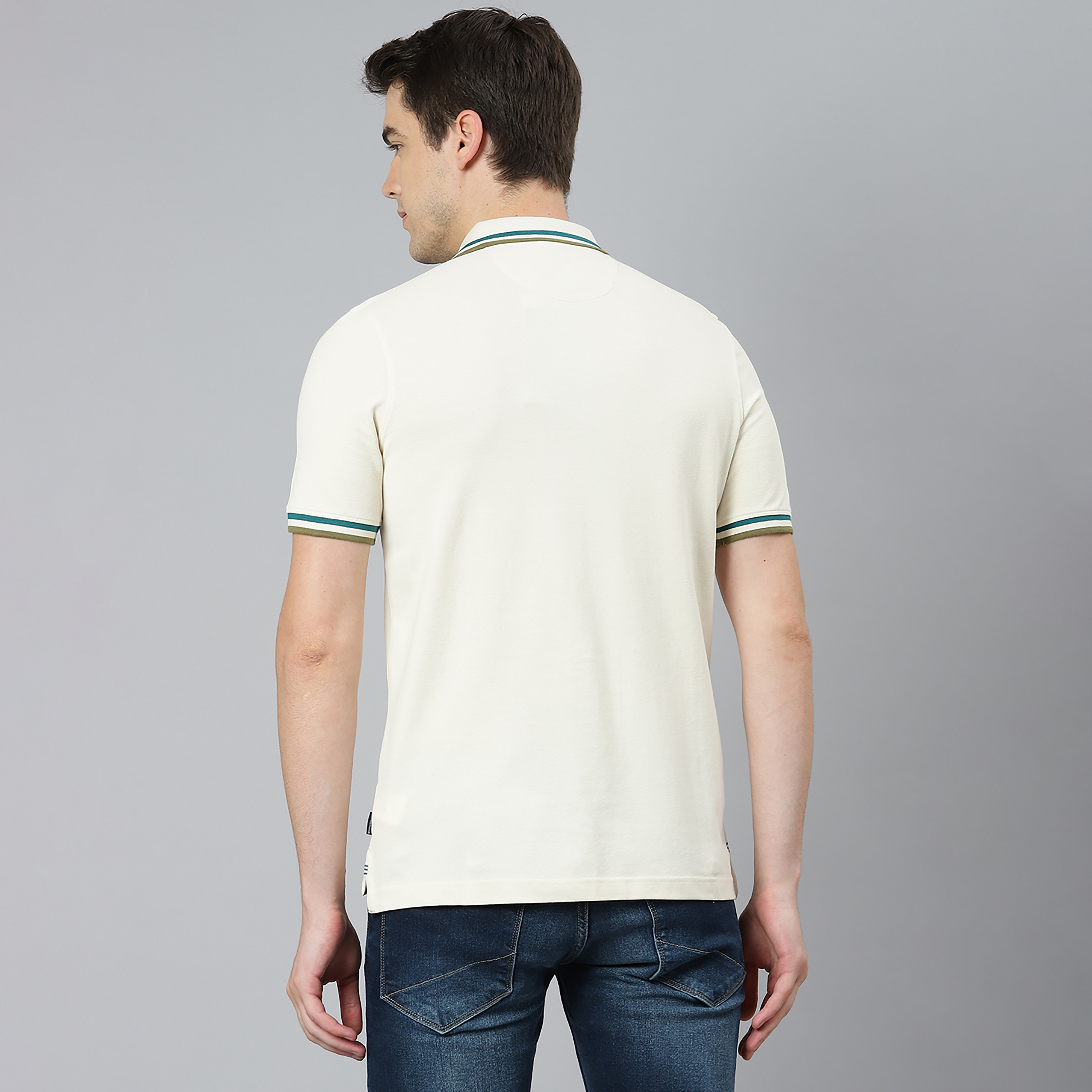 تي شيرت بيفرلي هيلز بولو كلب بأكمام قصيرة سادة بلون بني للرجال-men-clothing-tshirtsandpolos-polos-image-11