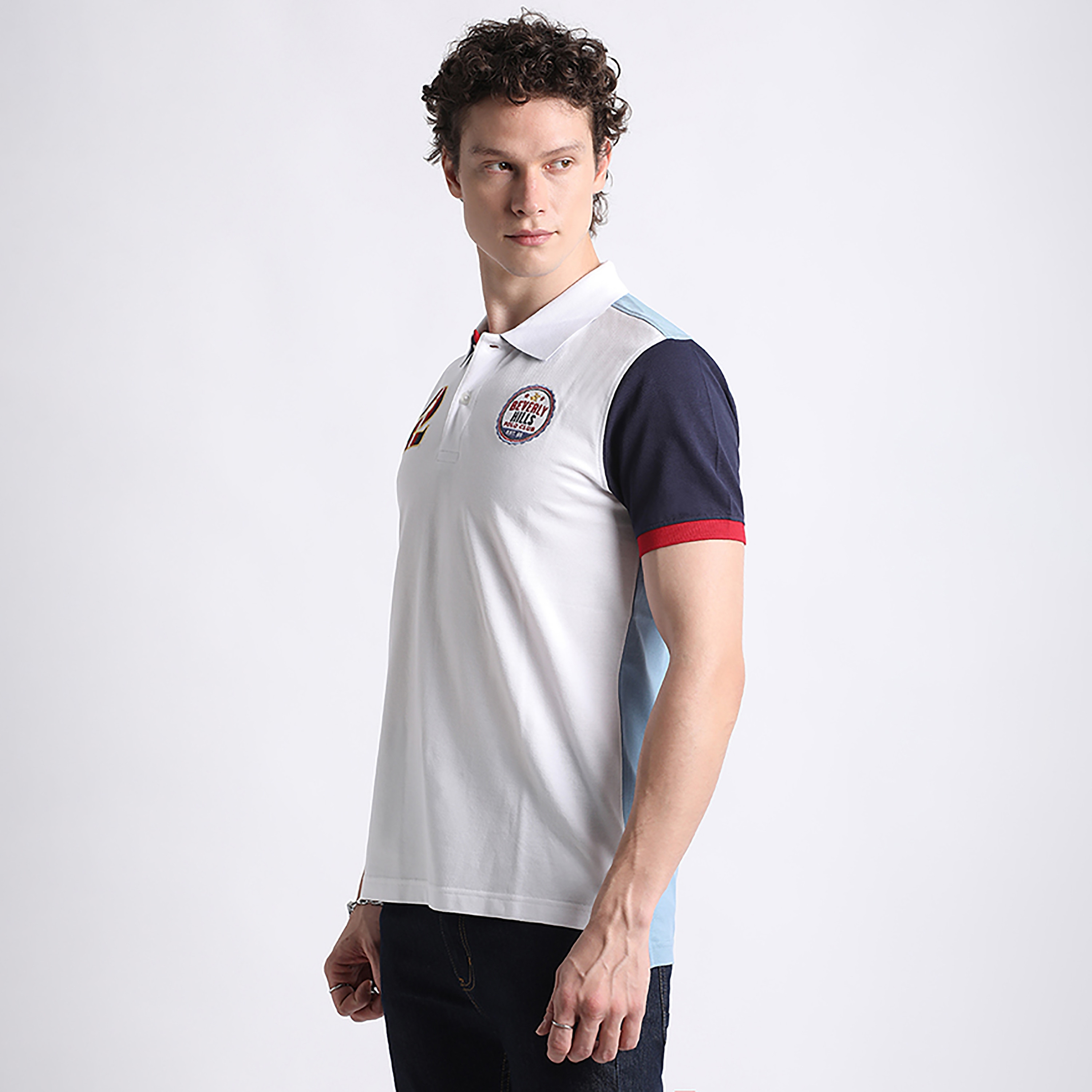 تي شيرت بولو بيفرلي هيلز بولو كلوب ذو ياقة ملونة وأكمام قصيرة للرجال-men-clothing-tshirtsandpolos-polos-image-8