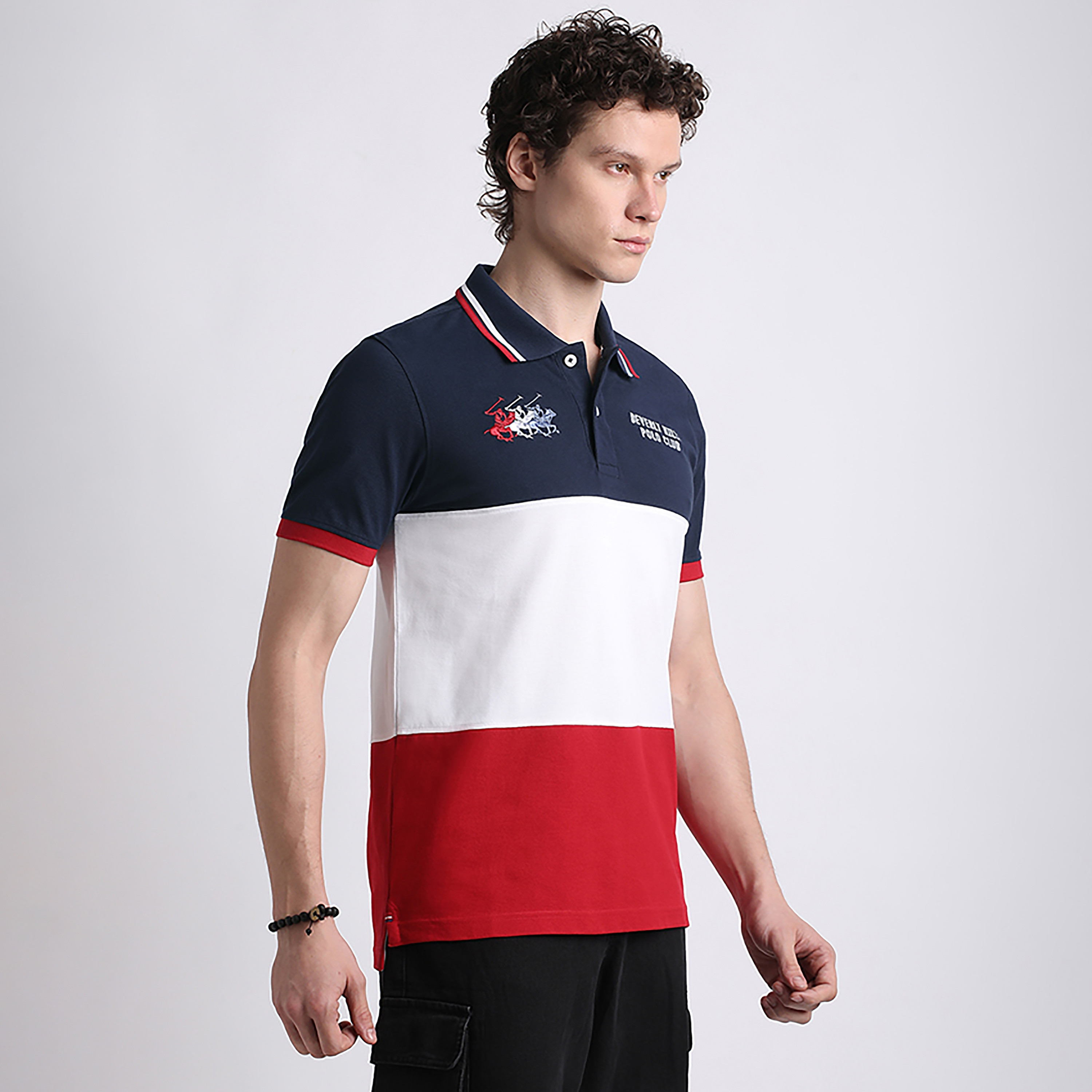 تي شيرت بولو بيفرلي هيلز بولو كلوب ذو ياقة ملونة وأكمام قصيرة للرجال-men-clothing-tshirtsandpolos-polos-image-7