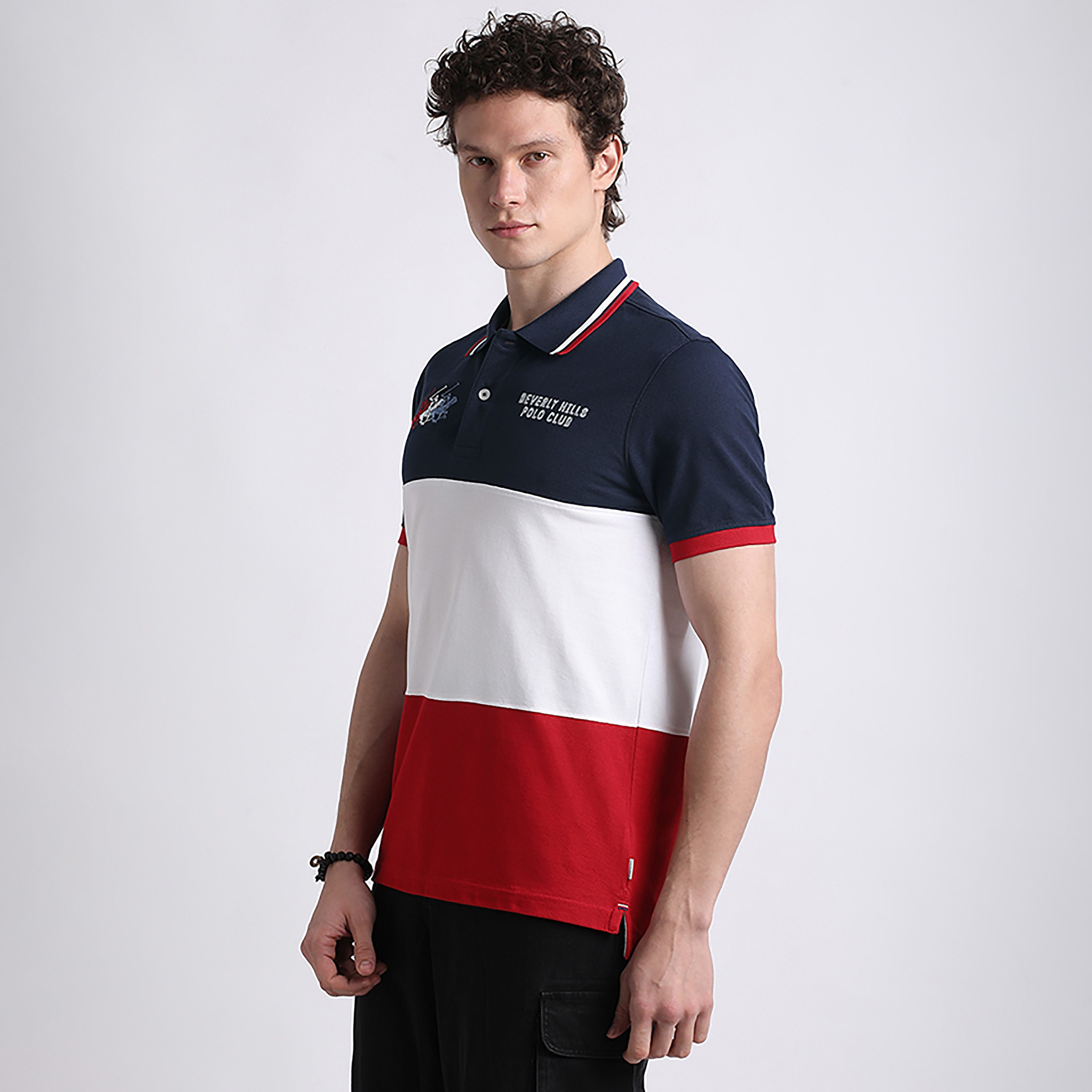 تي شيرت بولو بيفرلي هيلز بولو كلوب ذو ياقة ملونة وأكمام قصيرة للرجال-men-clothing-tshirtsandpolos-polos-image-8