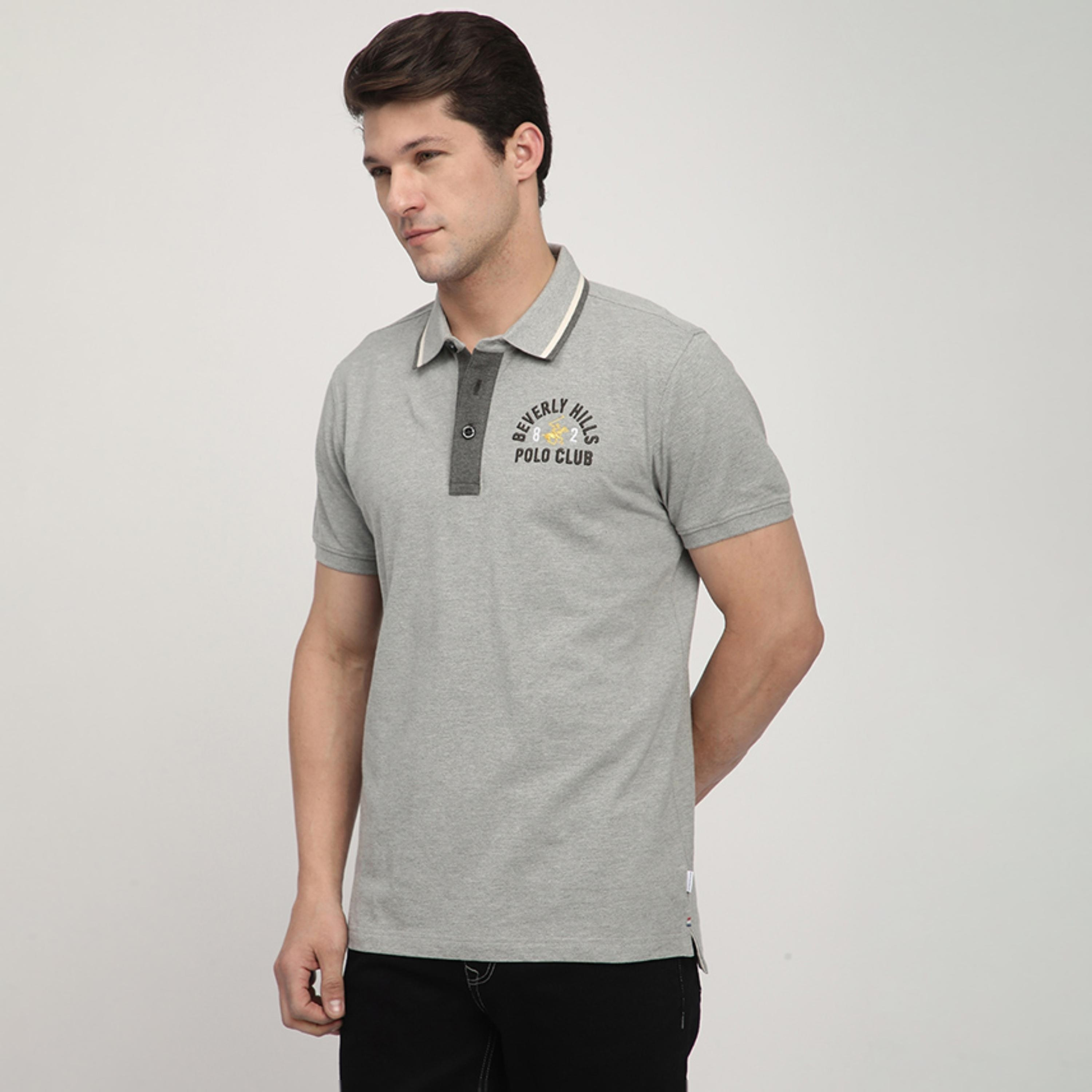 Beverly Hills Polo Club Plain Collared Short Sleeves Men's Polo T-Shirt-men-clothing-tshirtsandpolos-polos-image-2