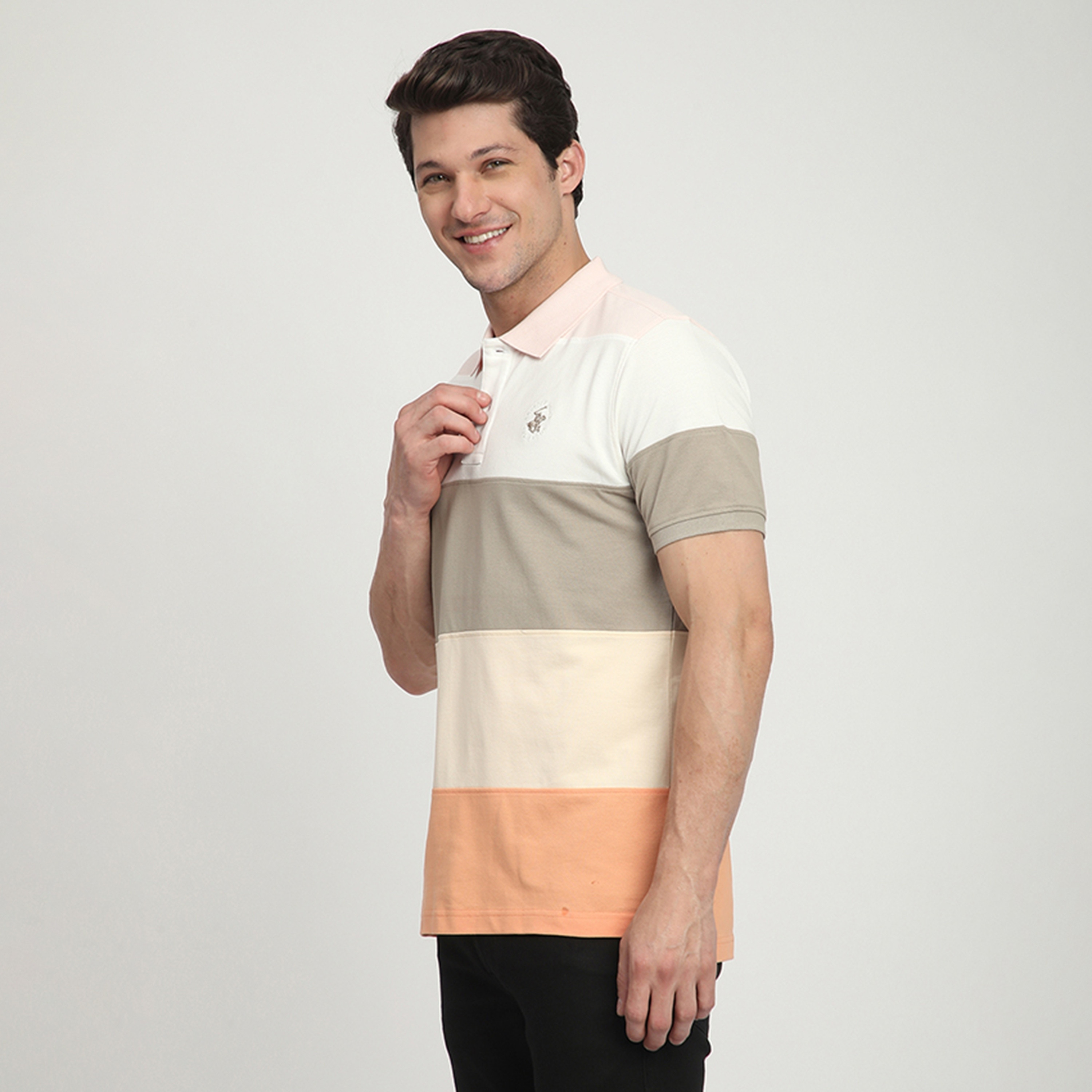 Beverly Hills Polo Club Color-Block Collared Short Sleeves Men's Polo T-Shirt-men-clothing-tshirtsandpolos-polos-image-6