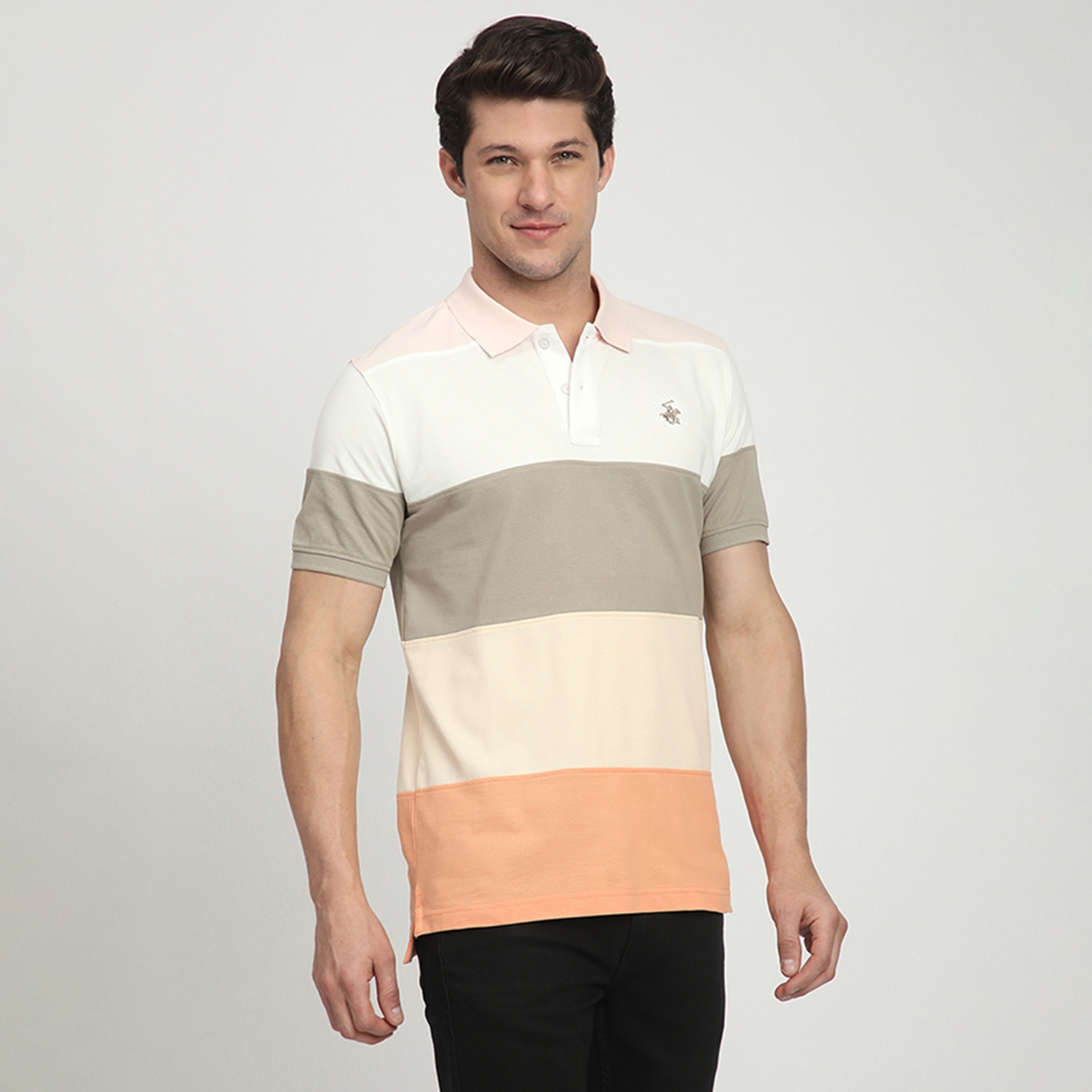 Beverly Hills Polo Club Color-Block Collared Short Sleeves Men's Polo T-Shirt-men-clothing-tshirtsandpolos-polos-image-7