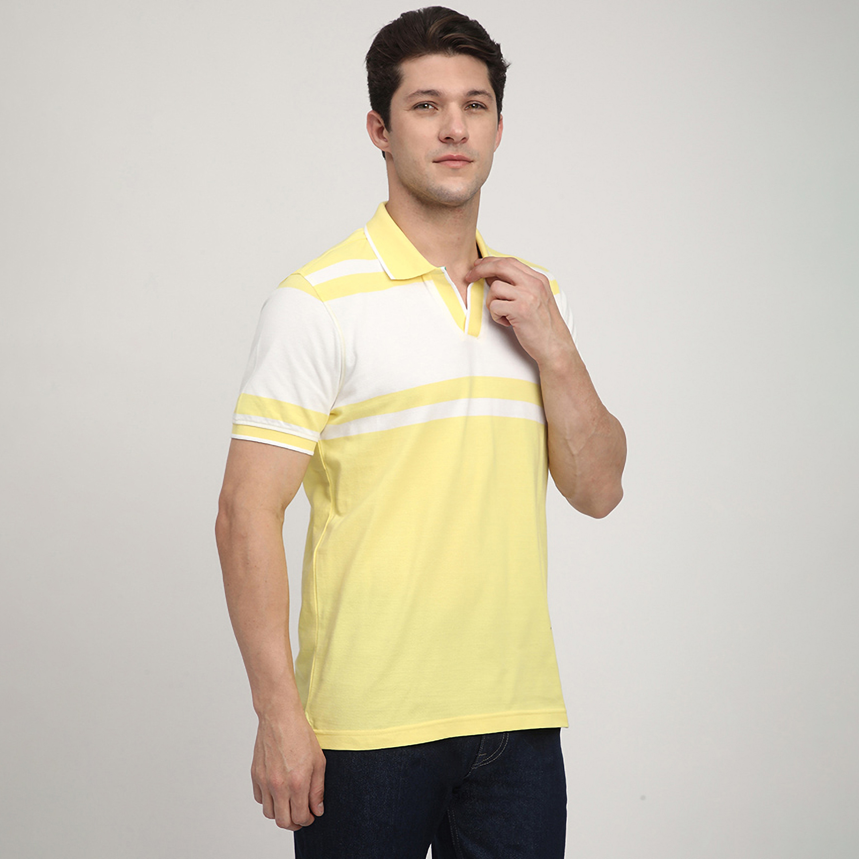 Beverly Hills Polo Club Striped Collared Short Sleeves Men's Polo T-Shirt-men-clothing-tshirtsandpolos-polos-image-3