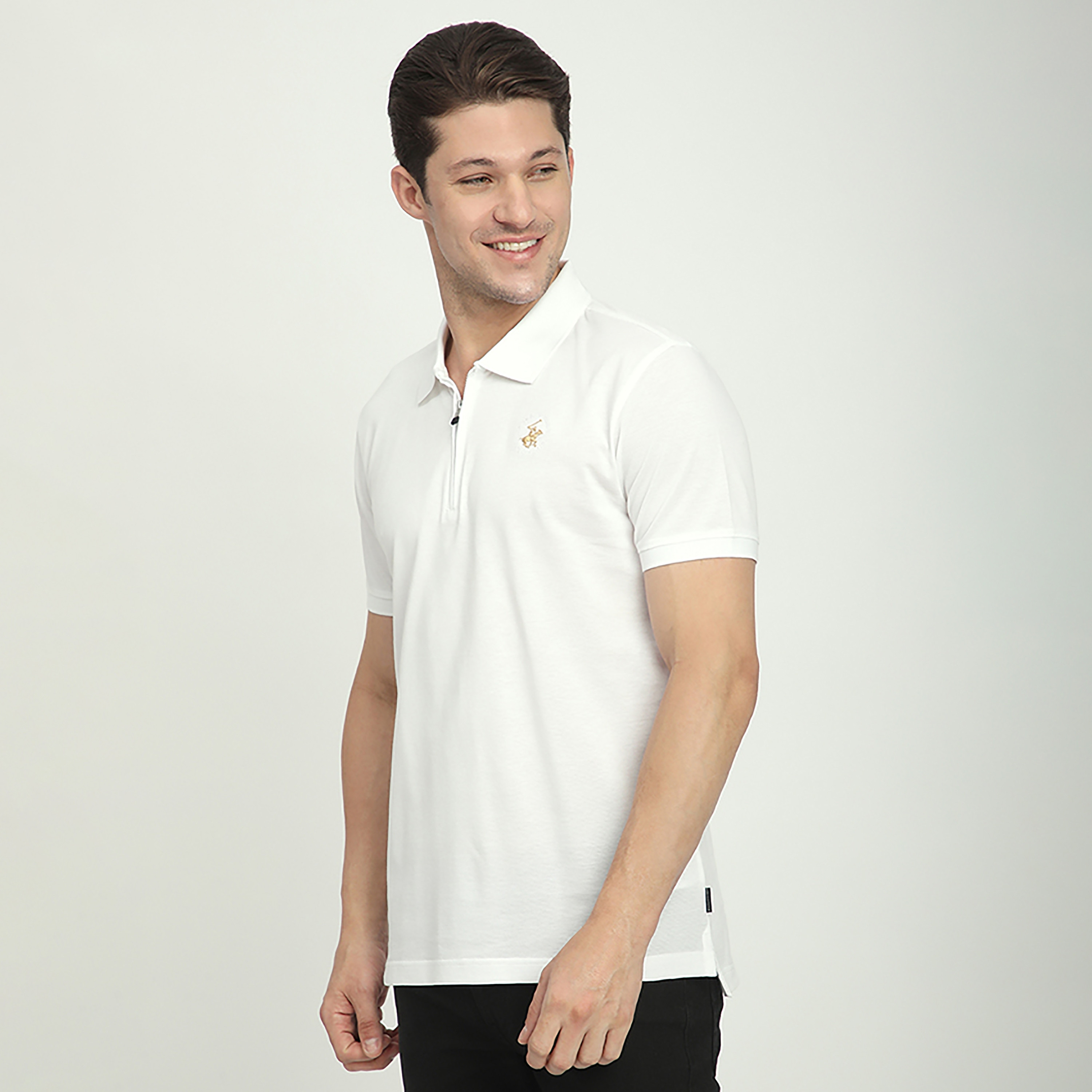 تي شيرت بولو رجالي سادة بأكمام قصيرة وياقة من بيفرلي هيلز بولو كلوب-men-clothing-tshirtsandpolos-polos-image-6