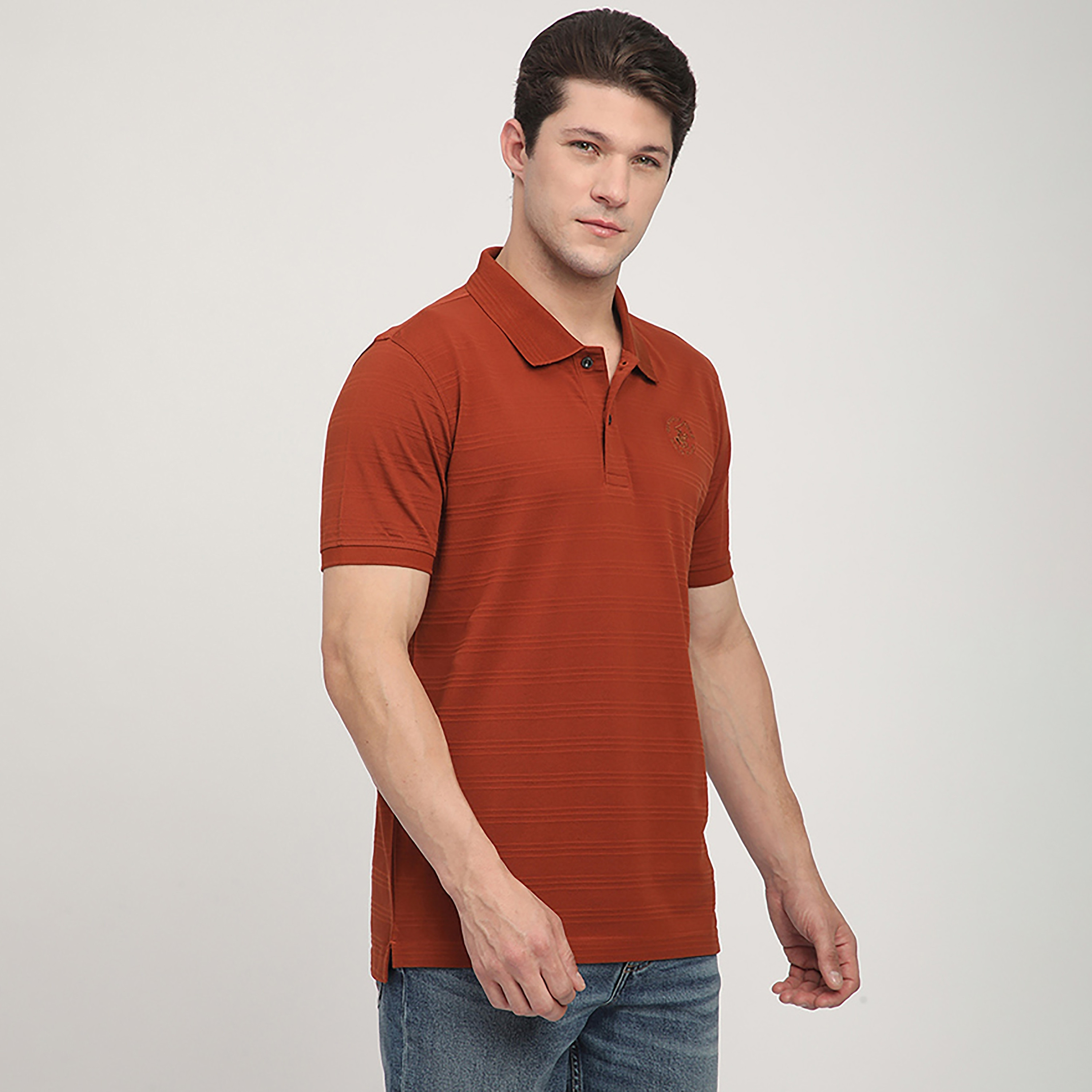 تي شيرت بولو رجالي بأكمام قصيرة وياقة منقوش من بيفرلي هيلز بولو كلوب-men-clothing-tshirtsandpolos-polos-image-3