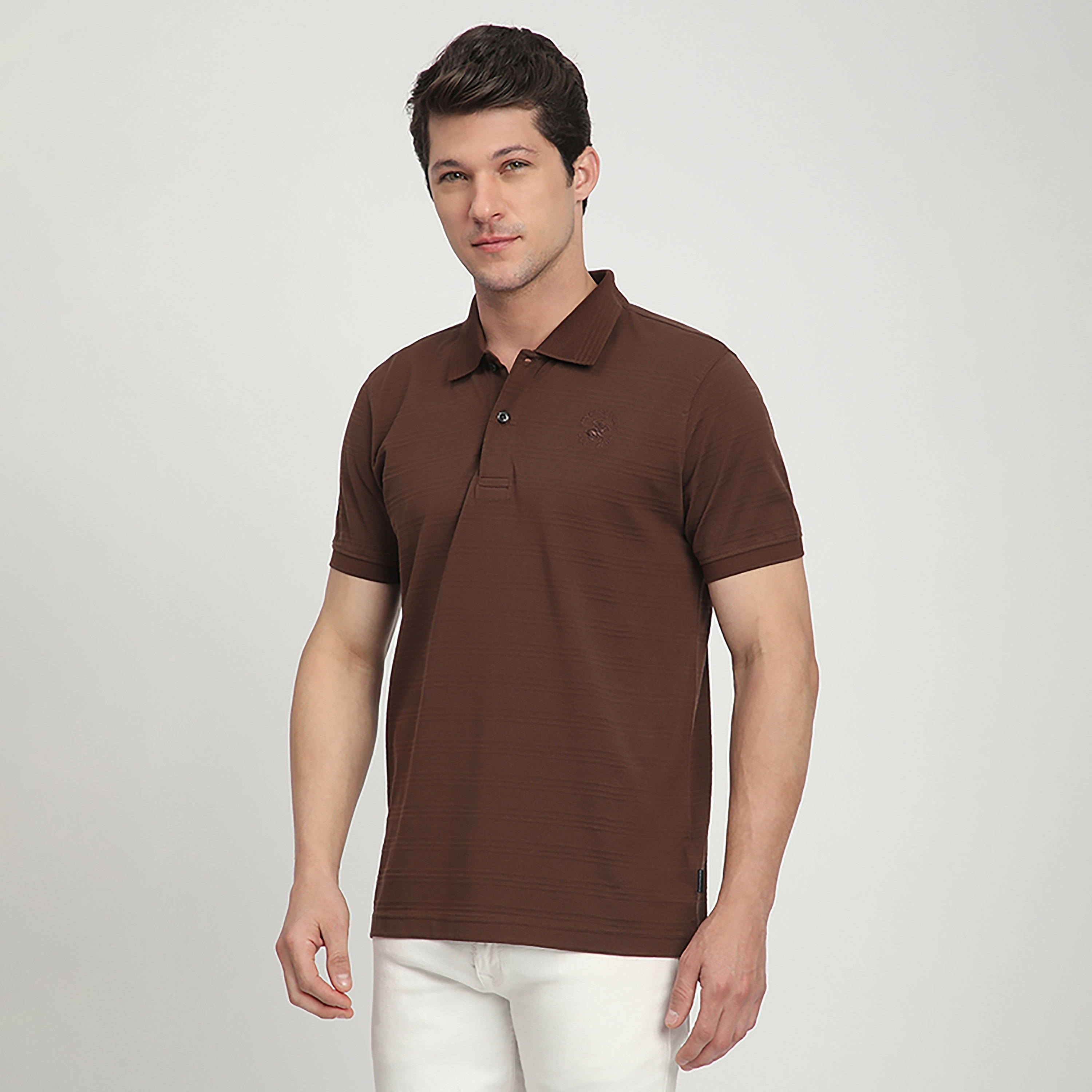 تي شيرت بولو رجالي بأكمام قصيرة وياقة منقوش من بيفرلي هيلز بولو كلوب-men-clothing-tshirtsandpolos-polos-image-2