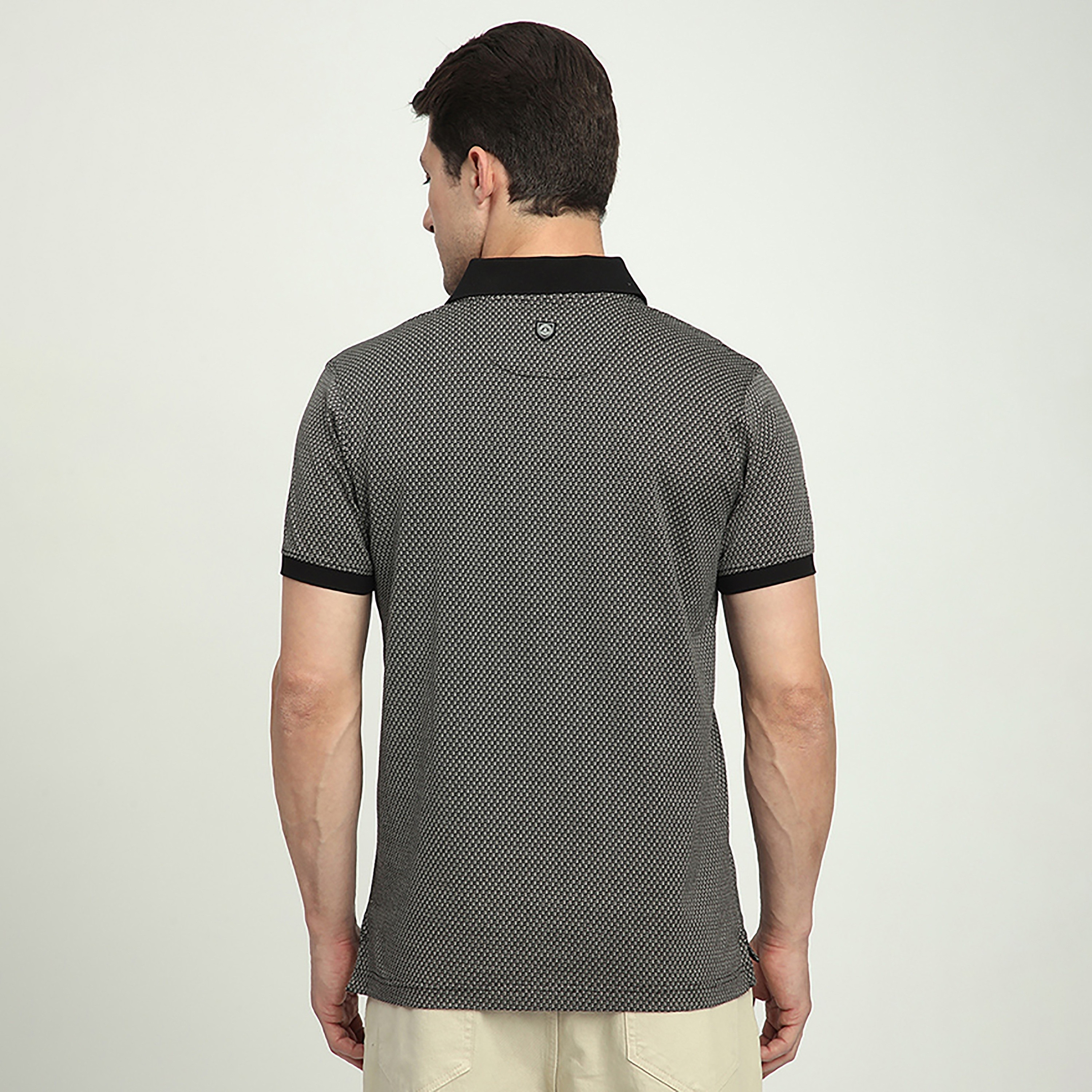 Beverly Hills Polo Club Textured Collared Short Sleeves Men's Polo T-Shirt-men-clothing-tshirtsandpolos-polos-image-4