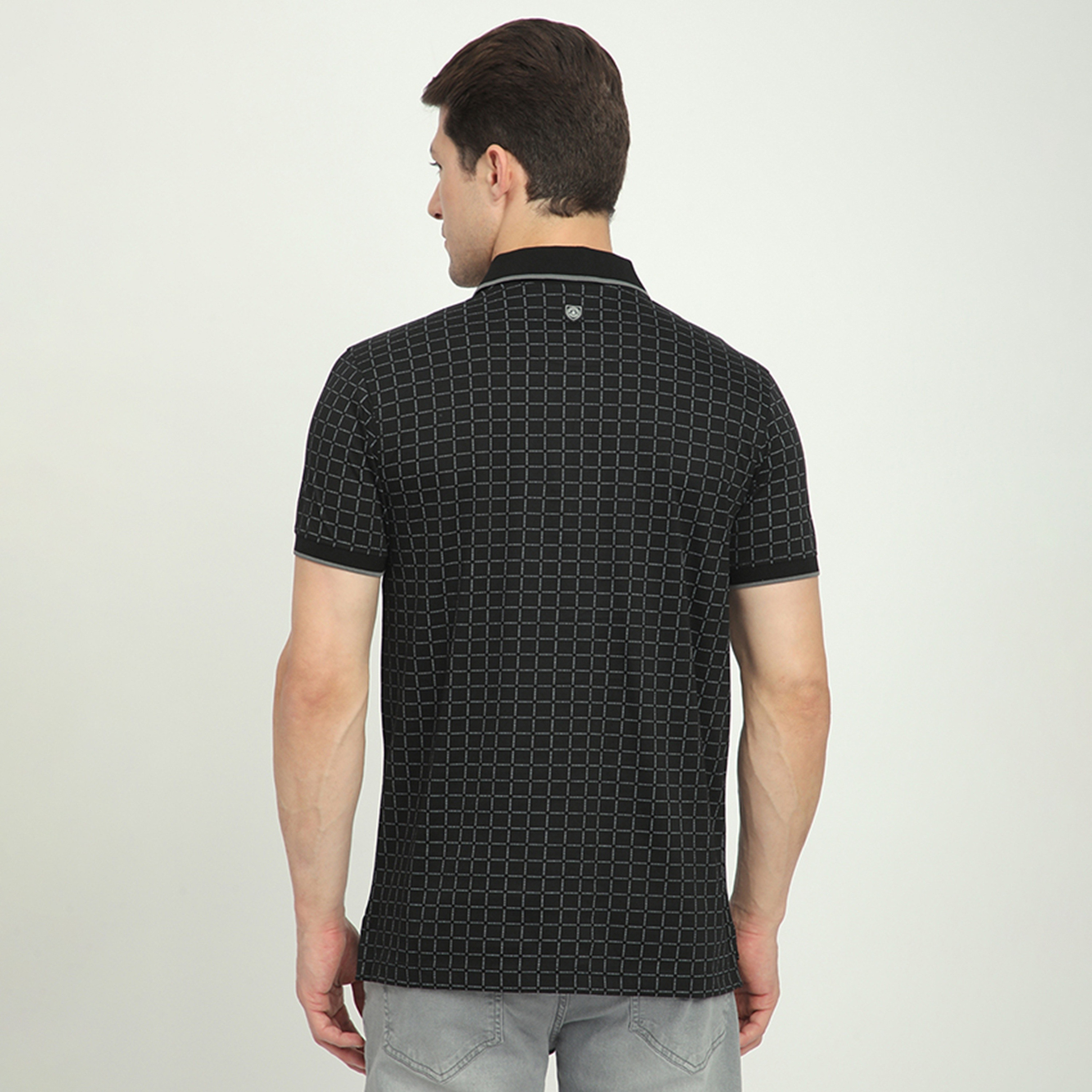 Beverly Hills Polo Club Geometric Print Collared Short Sleeves Men's Polo T-Shirt-men-clothing-tshirtsandpolos-polos-image-4