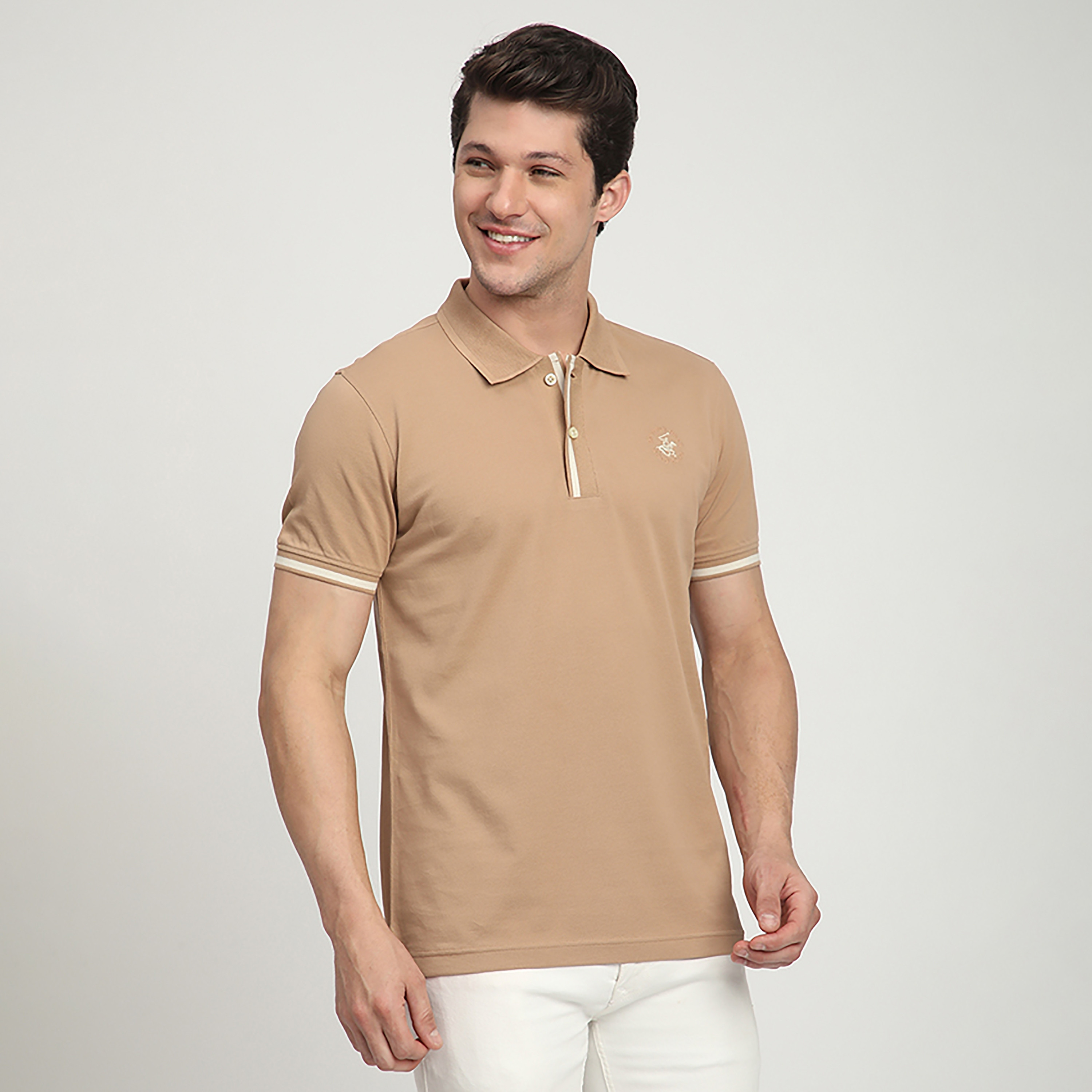 تي شيرت بولو رجالي سادة بأكمام قصيرة وياقة من بيفرلي هيلز بولو كلوب-men-clothing-tshirtsandpolos-polos-image-3